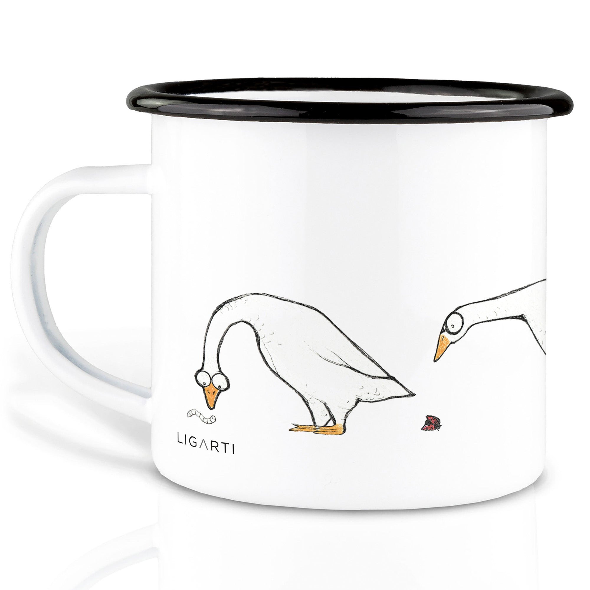Emaille Tasse – Insektenstudie
