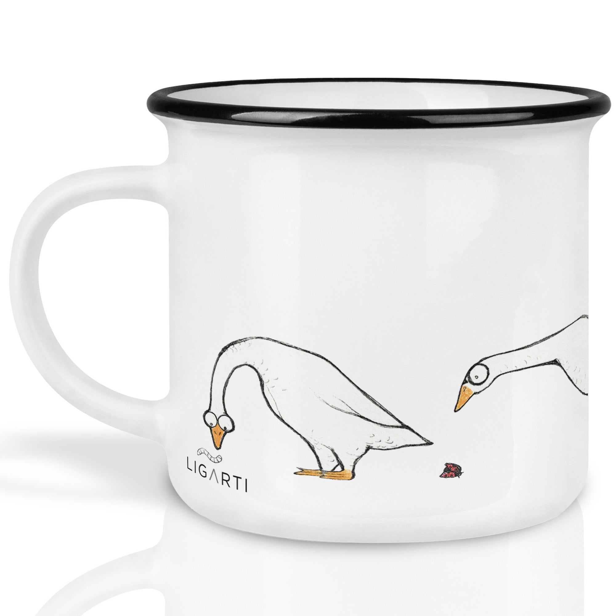 Keramiktasse – Insektenstudie