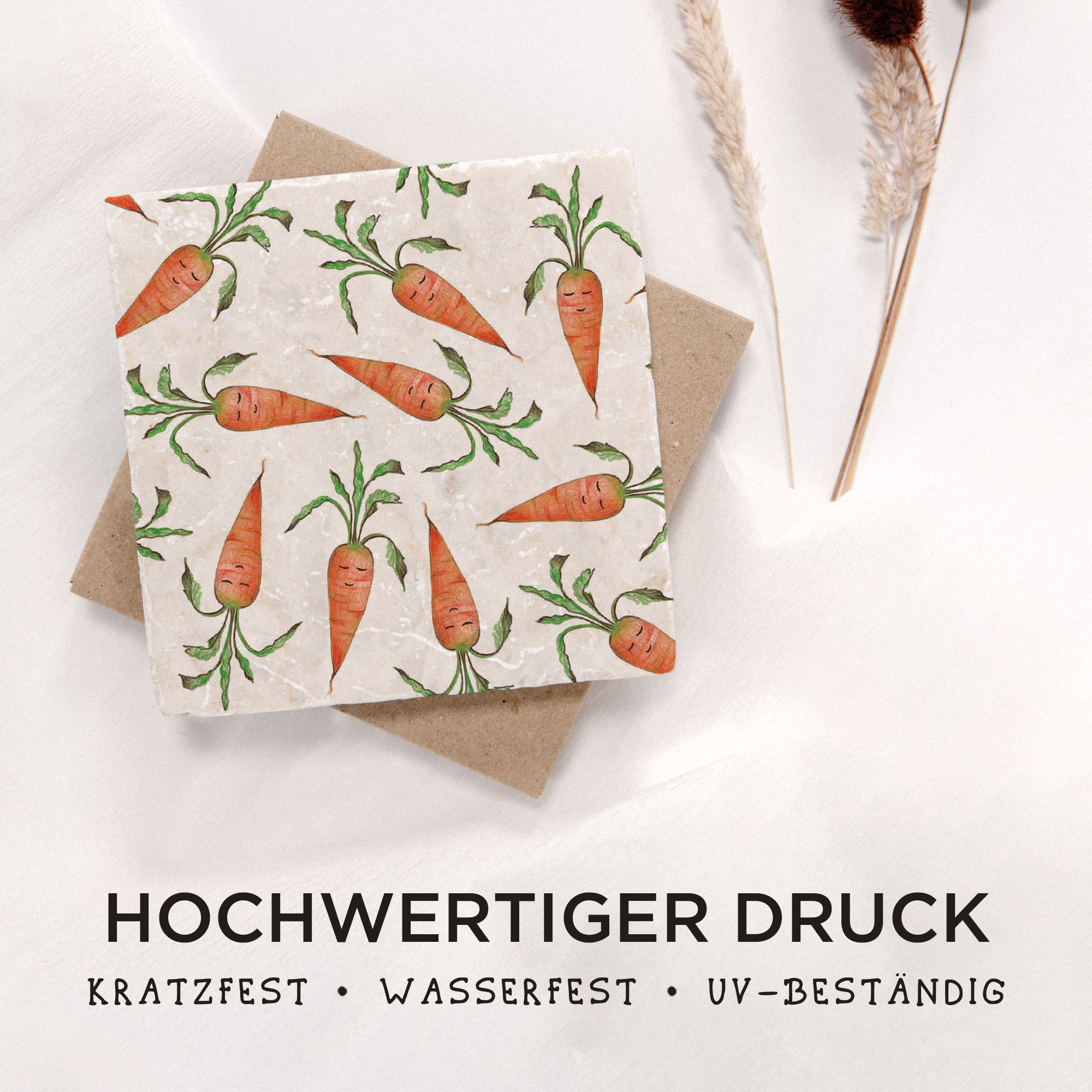 Fliesenuntersetzer – Karotte