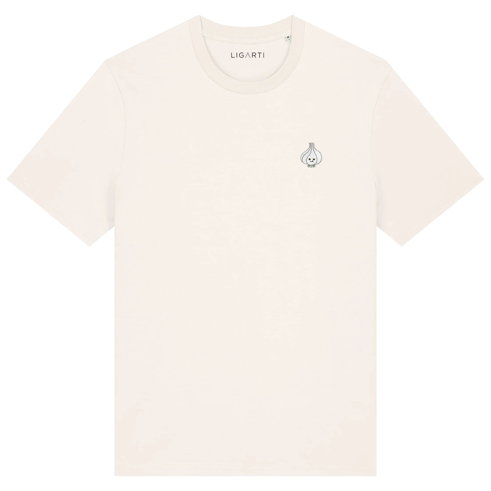 Besticktes T-Shirt – Knoblauch