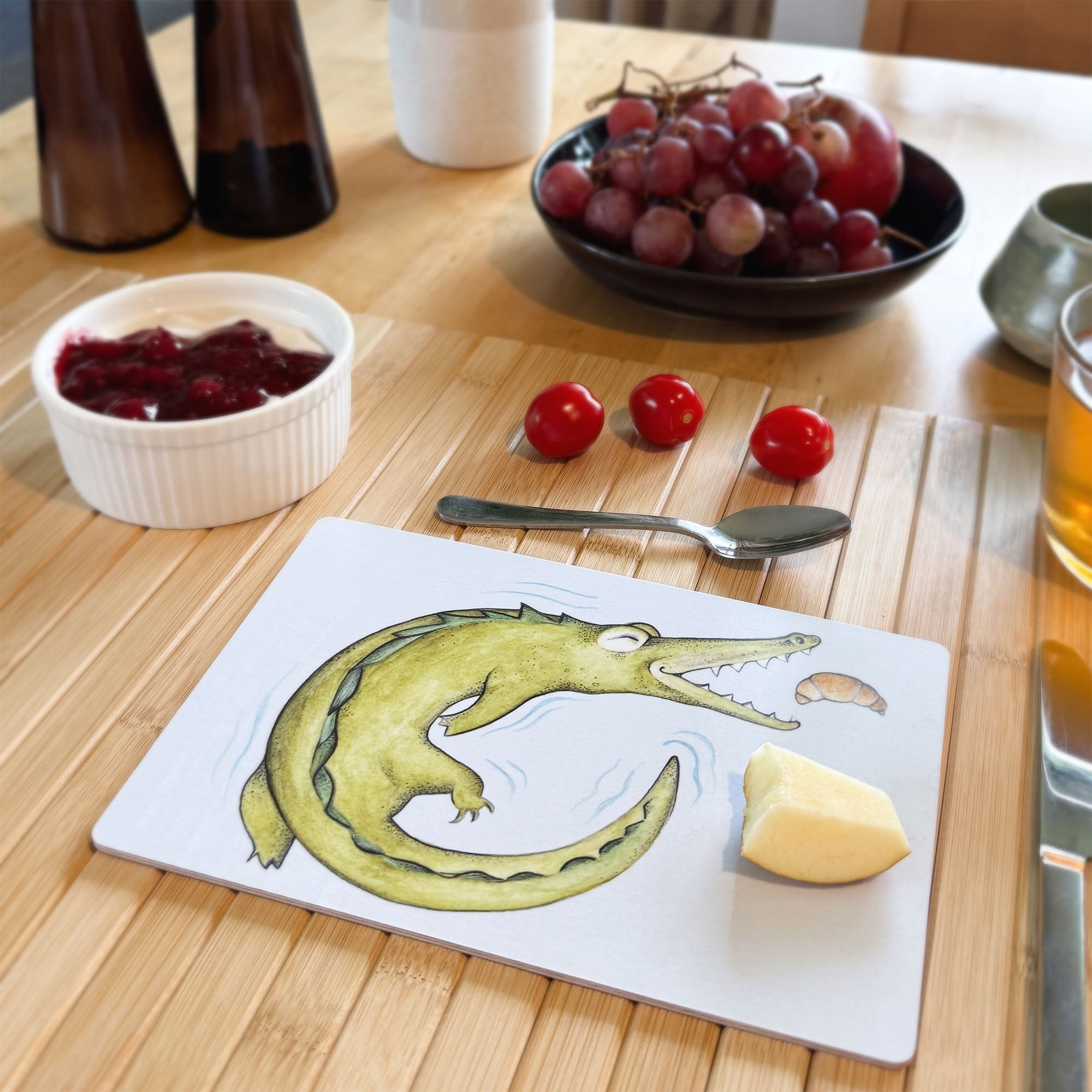 Holzbrettchen - Krokossant