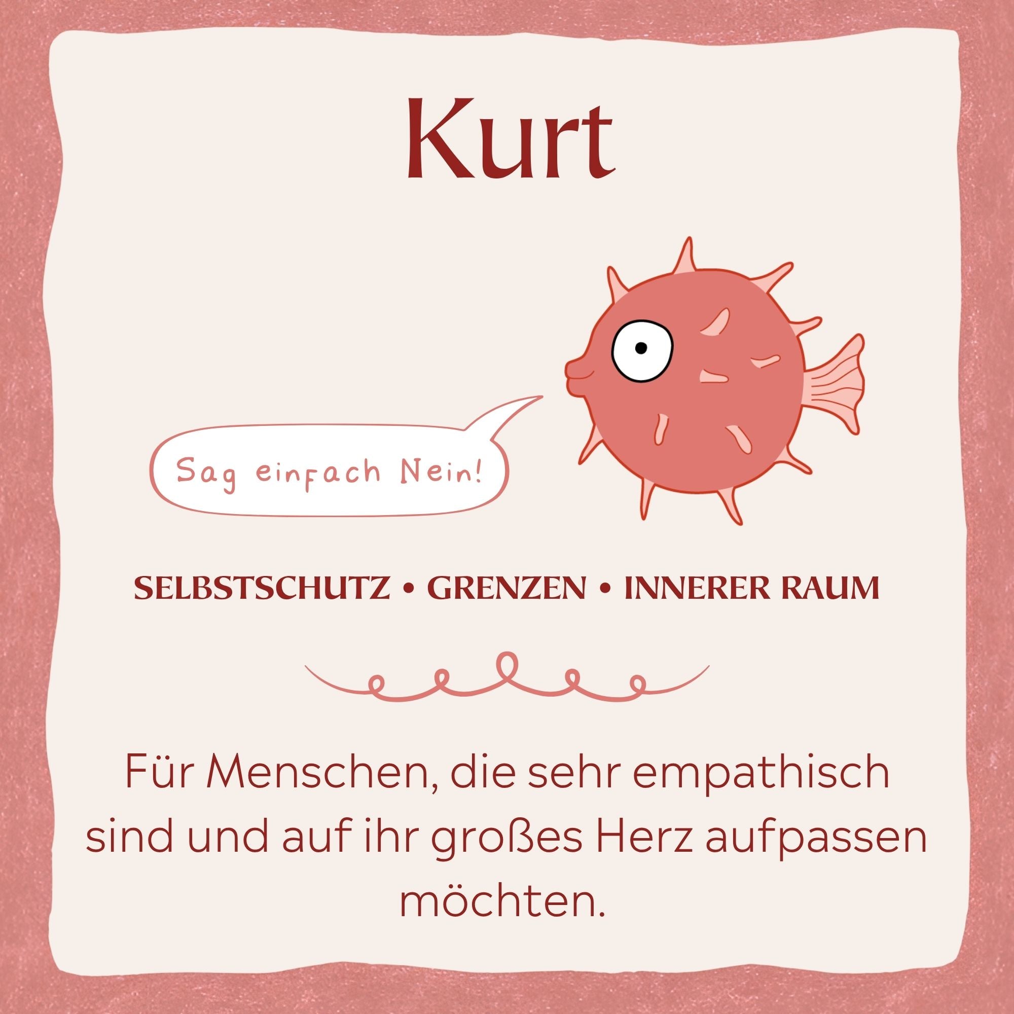 Bestickter Hoodie – Kurt der Kugelfisch