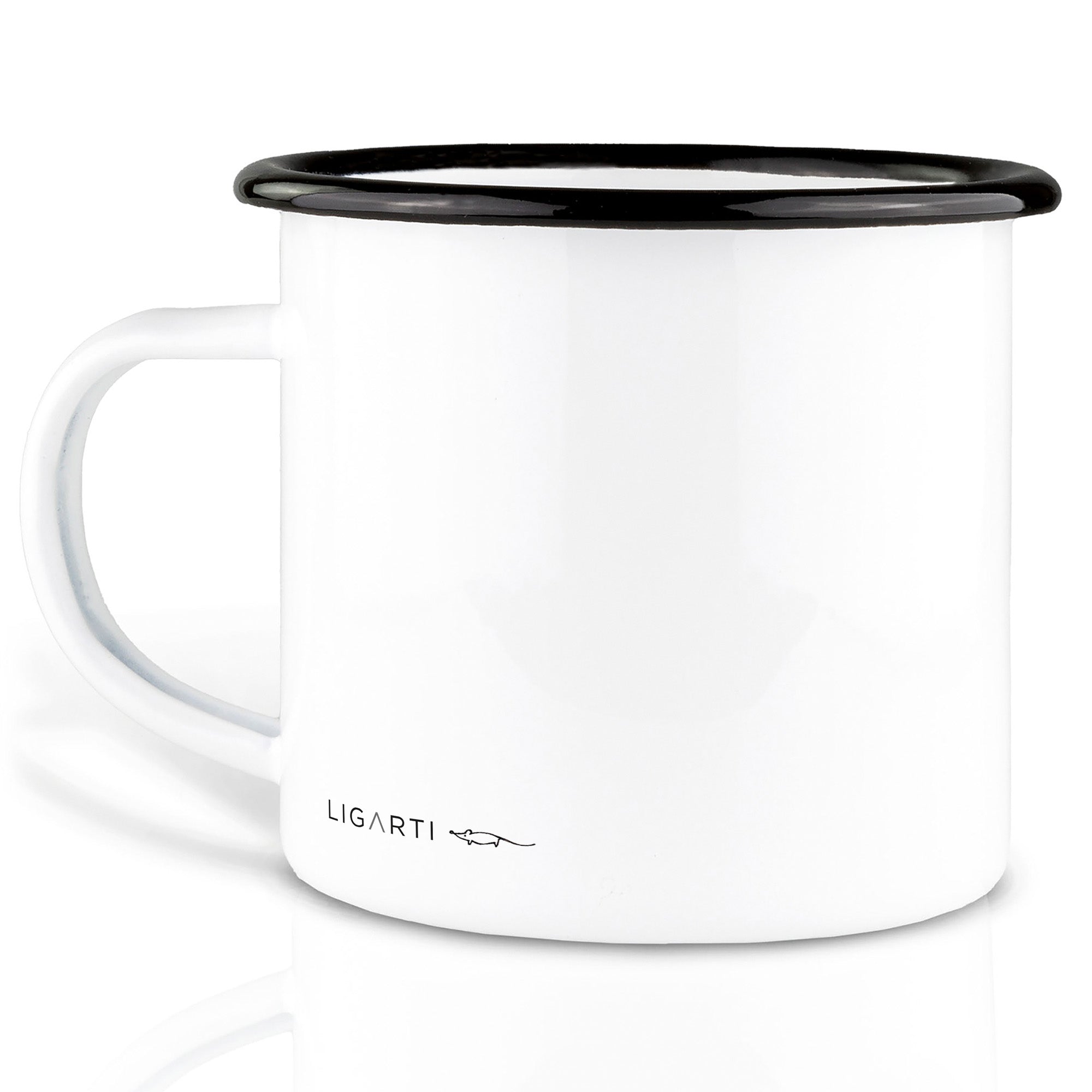 Emaille Tasse – Leseratte