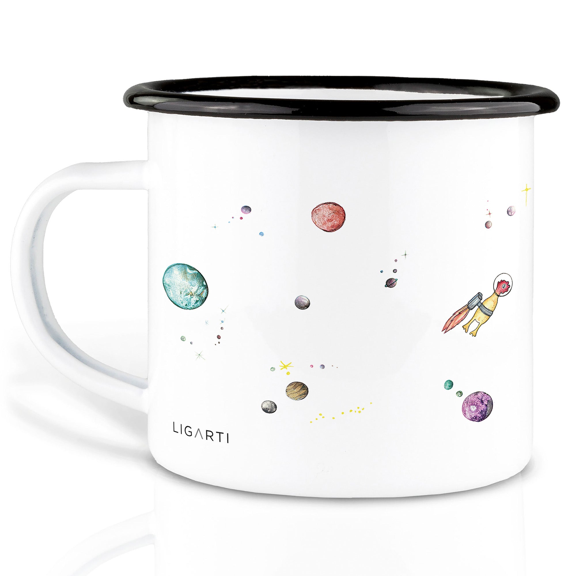 Emaille Tasse – Lotti In Space