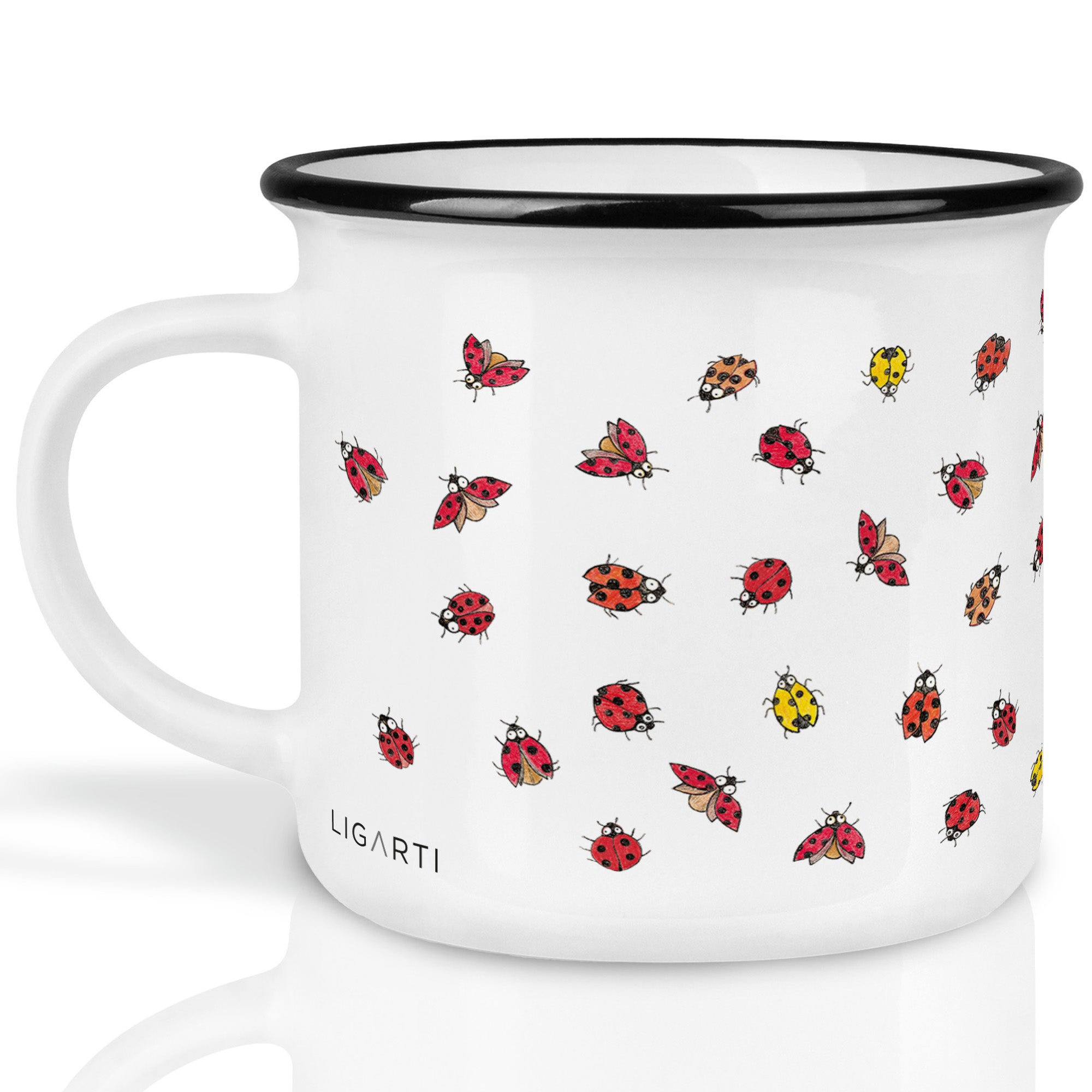 Keramiktasse – Marienkäfer