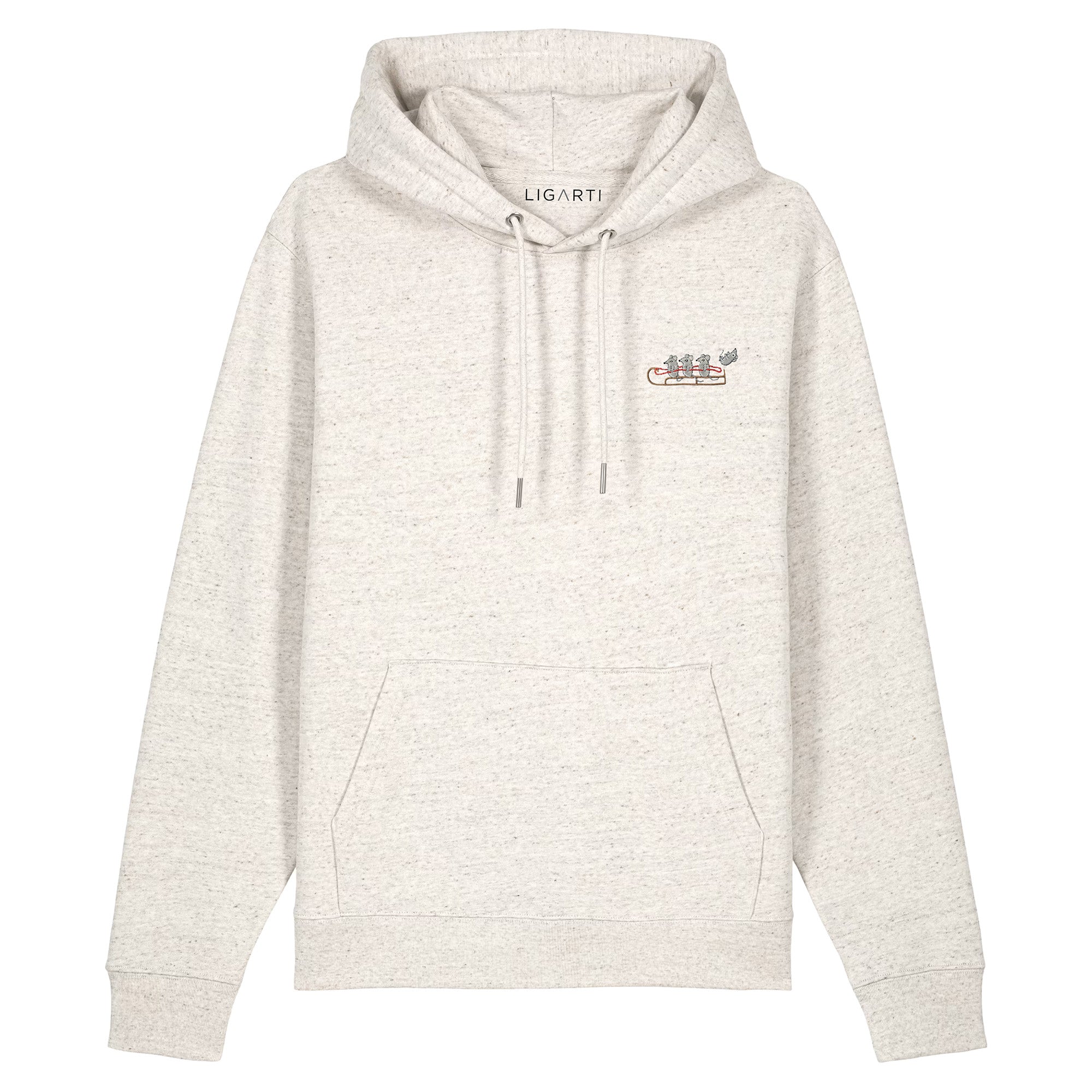 Bestickter Hoodie – Mausflug