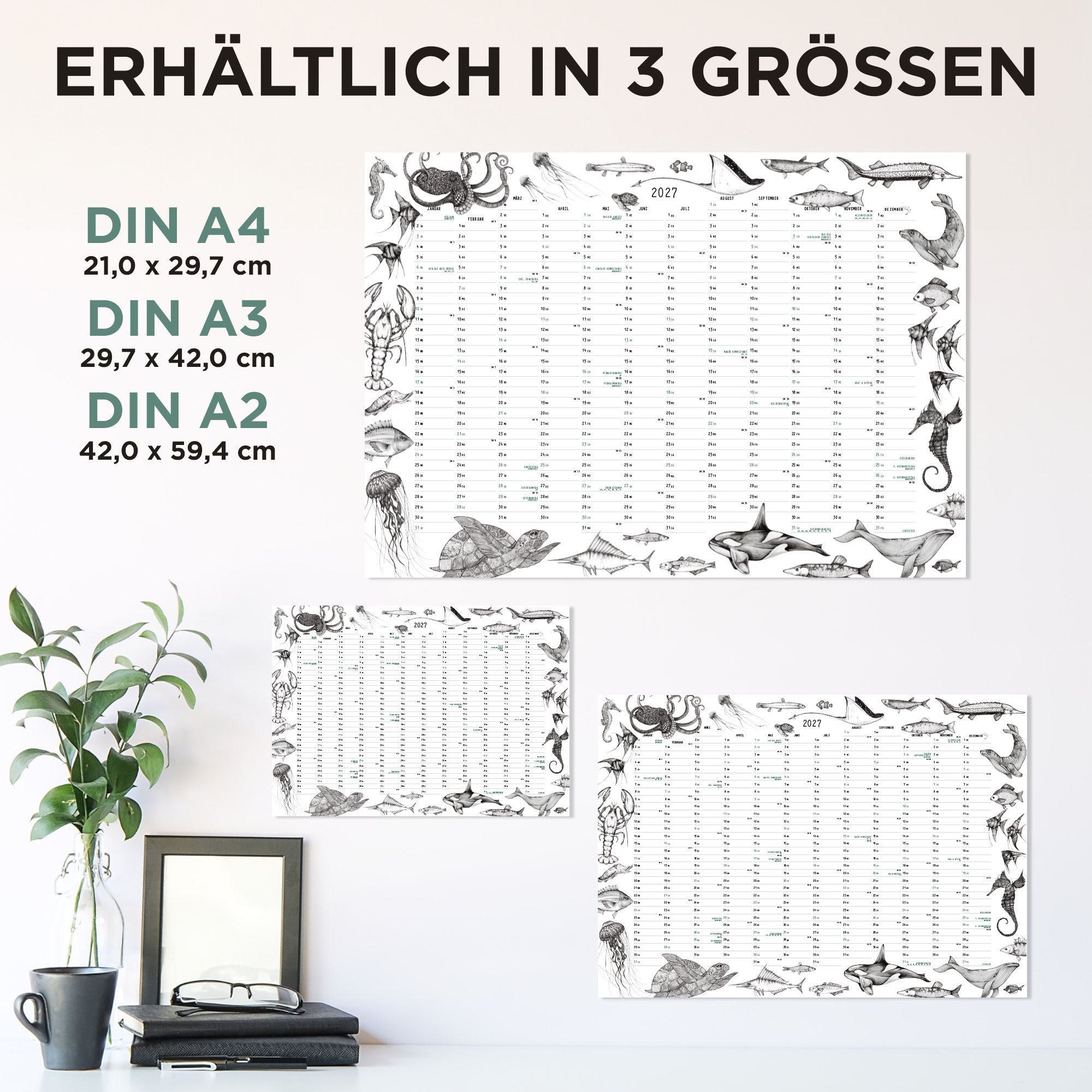 Wall calendar 2024 – Animal swarm