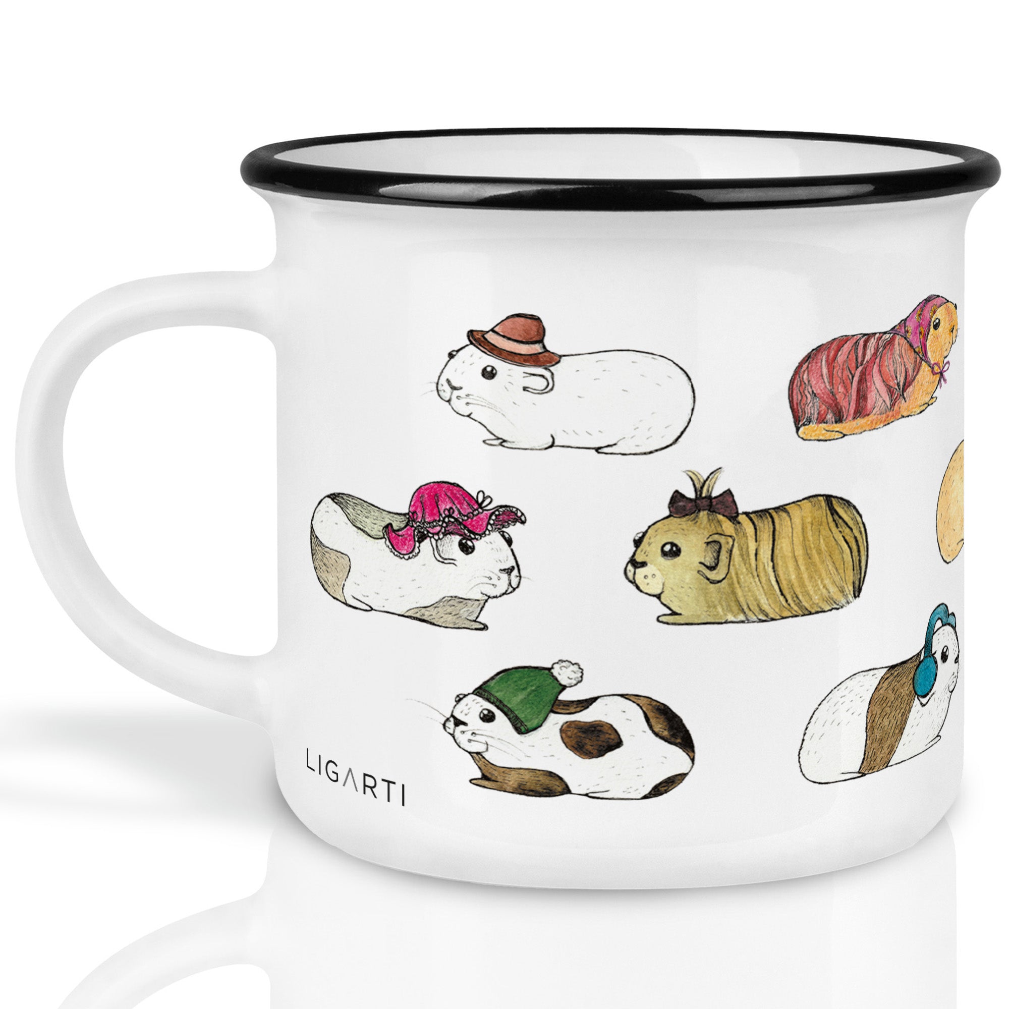 Keramiktasse – Meerschweinchen flanieren