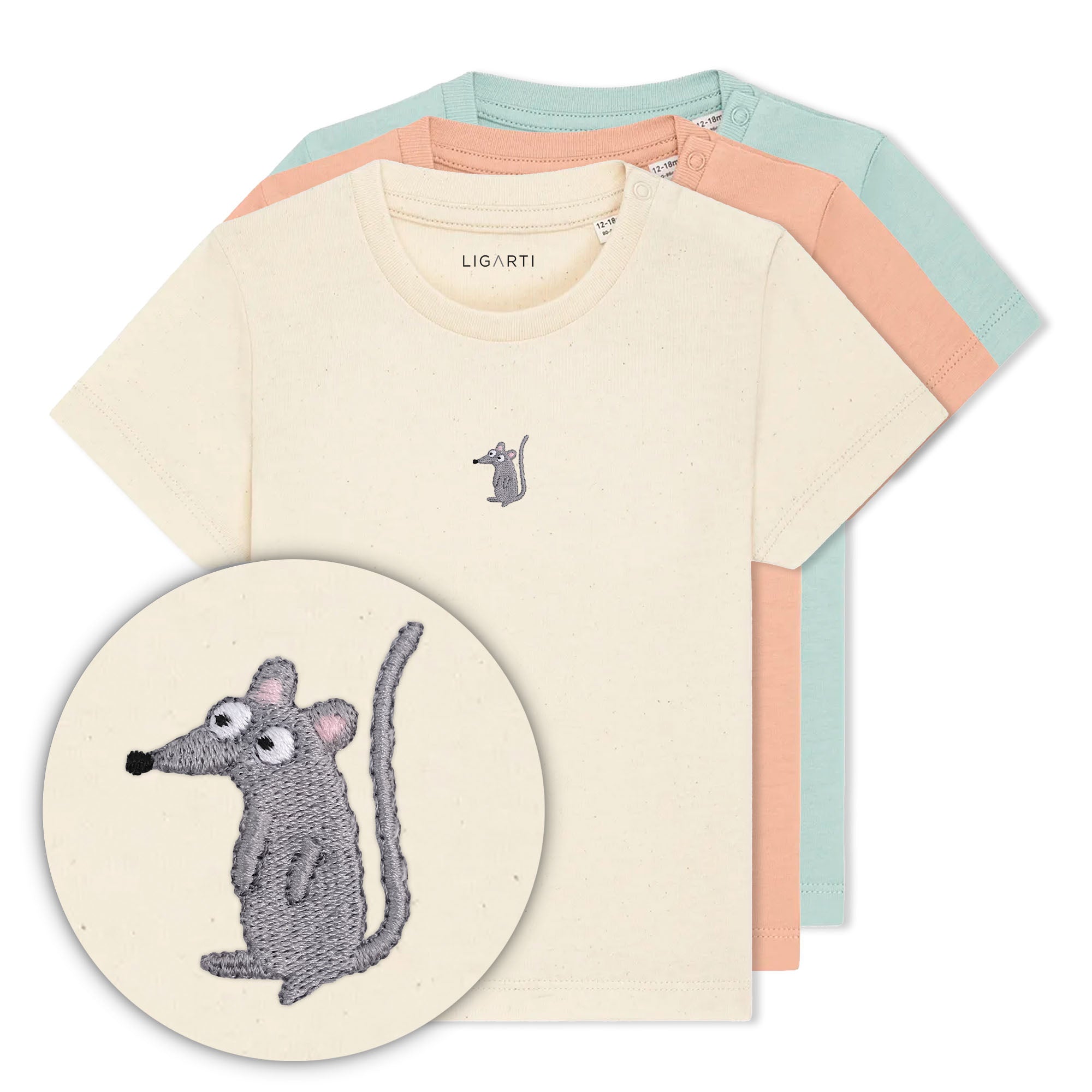 Babyshirt Murat die Maus - alle Farben
