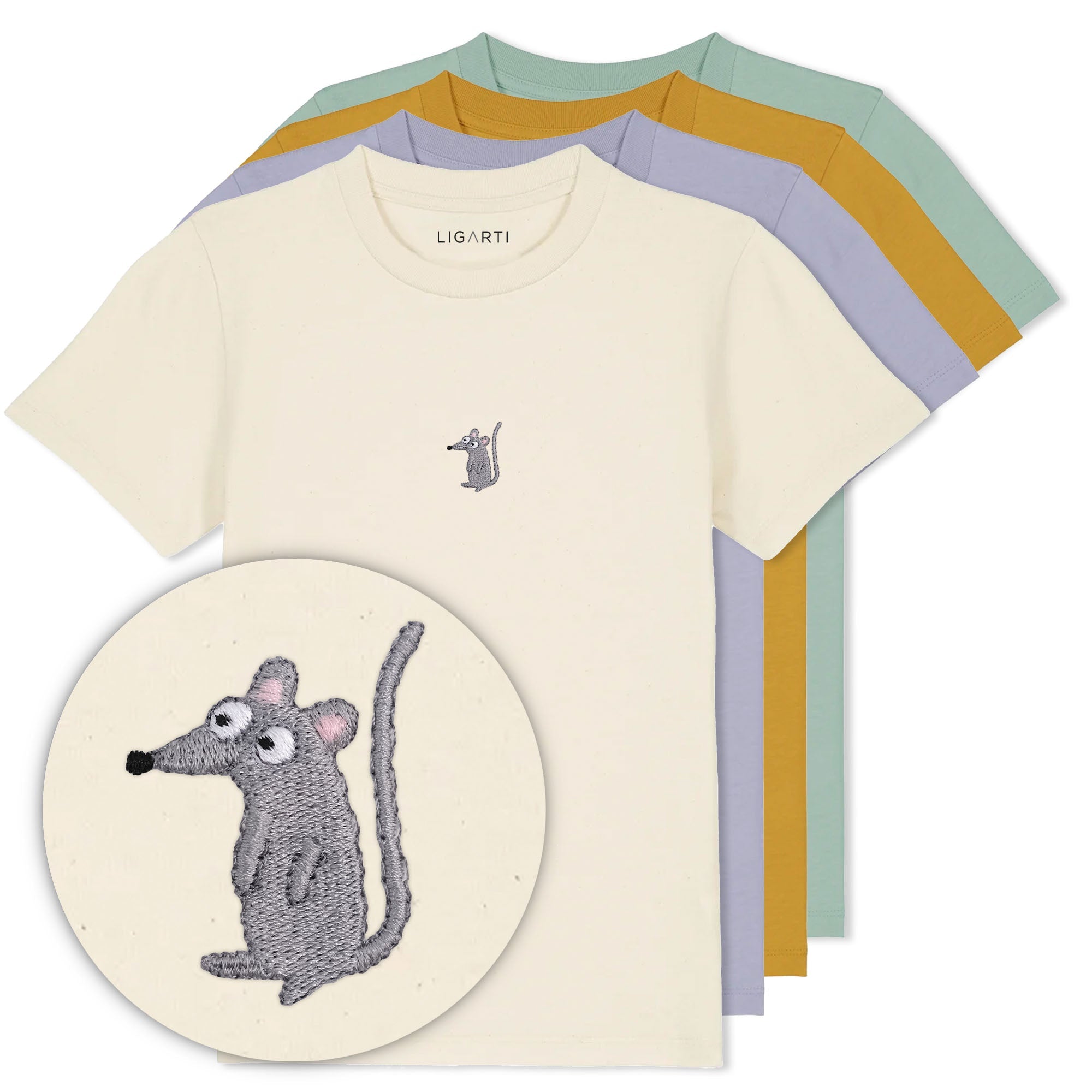 Kindershirt Murat die Maus - alle Farben