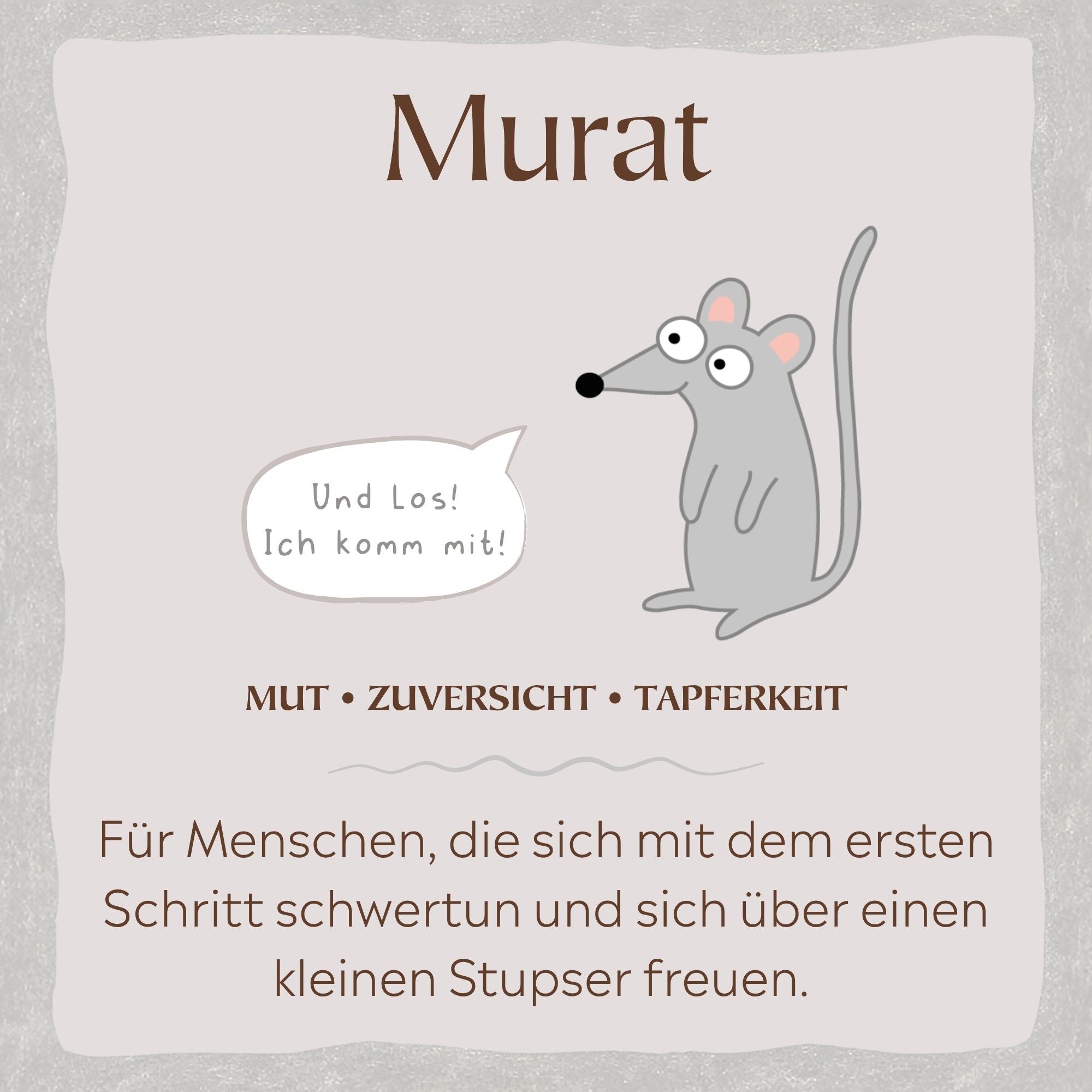 Bestickter Hoodie – Murat die Maus