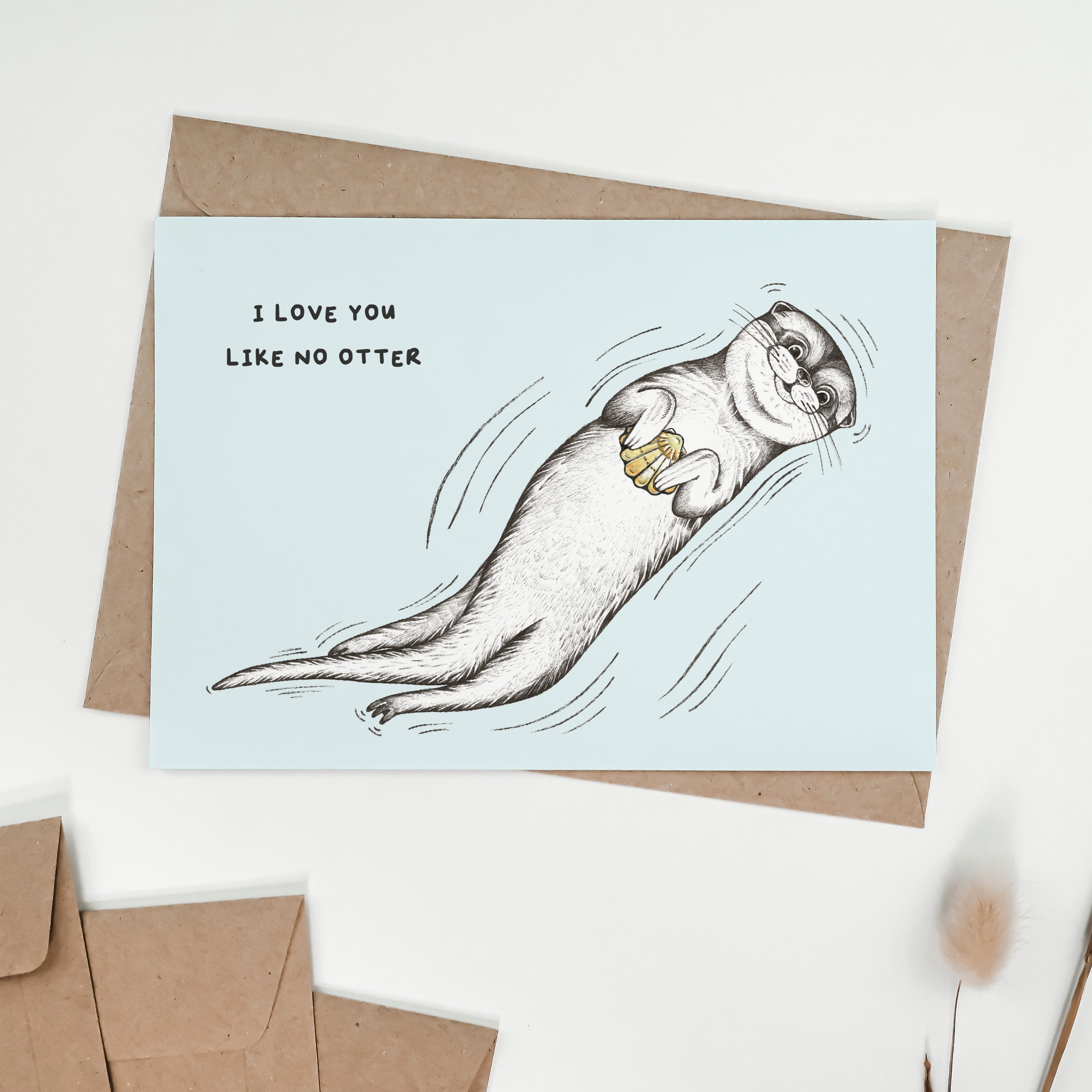 Klappkarte – Muschelotter