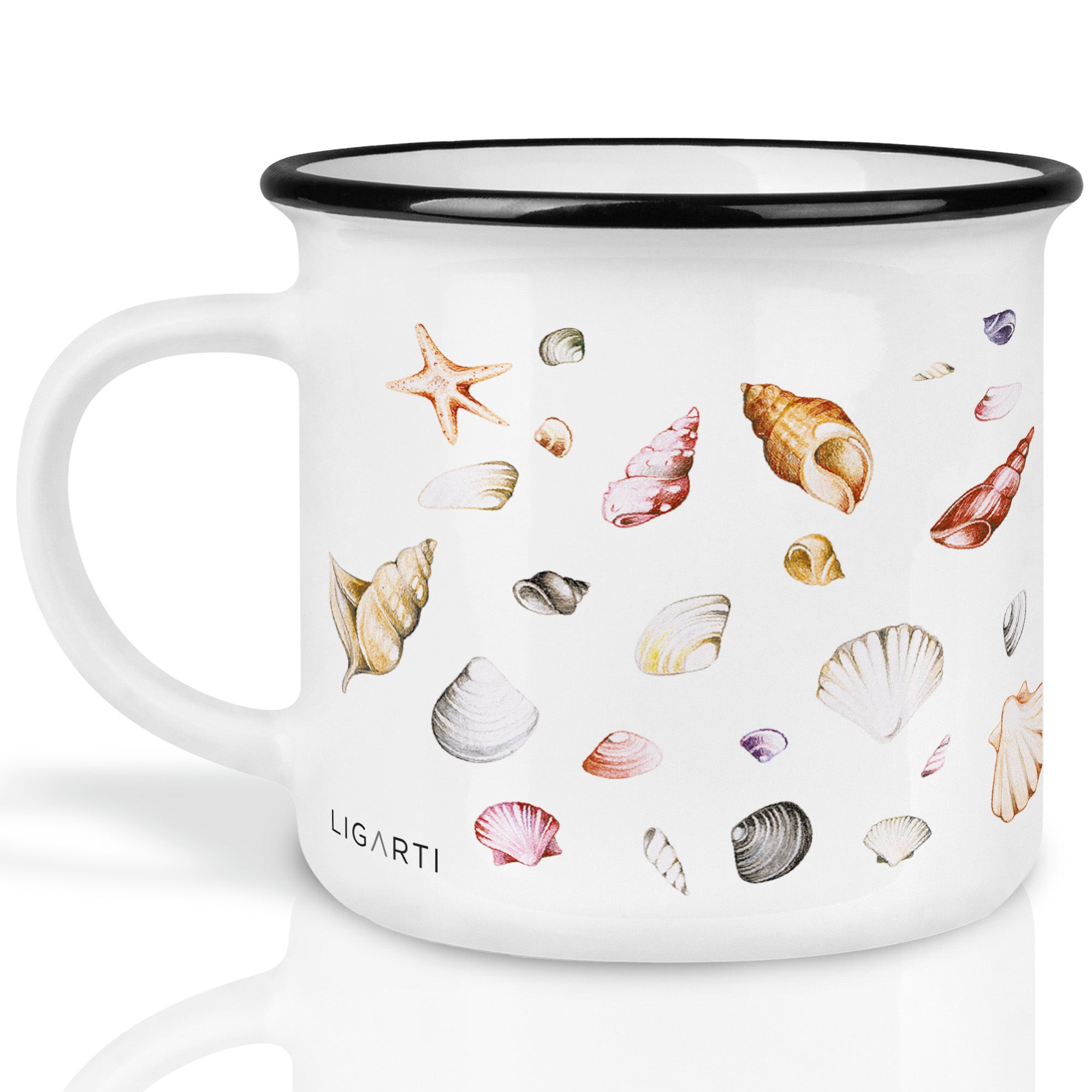 Keramiktasse – Muschelsammlung