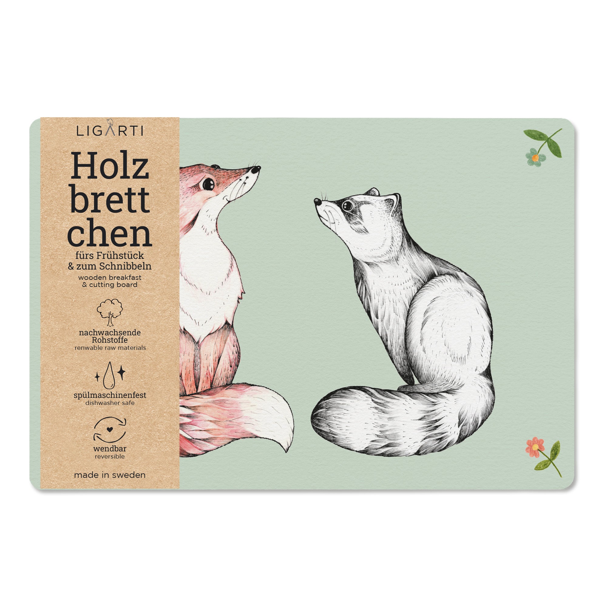 Holzbrettchen - Natalie & Peter