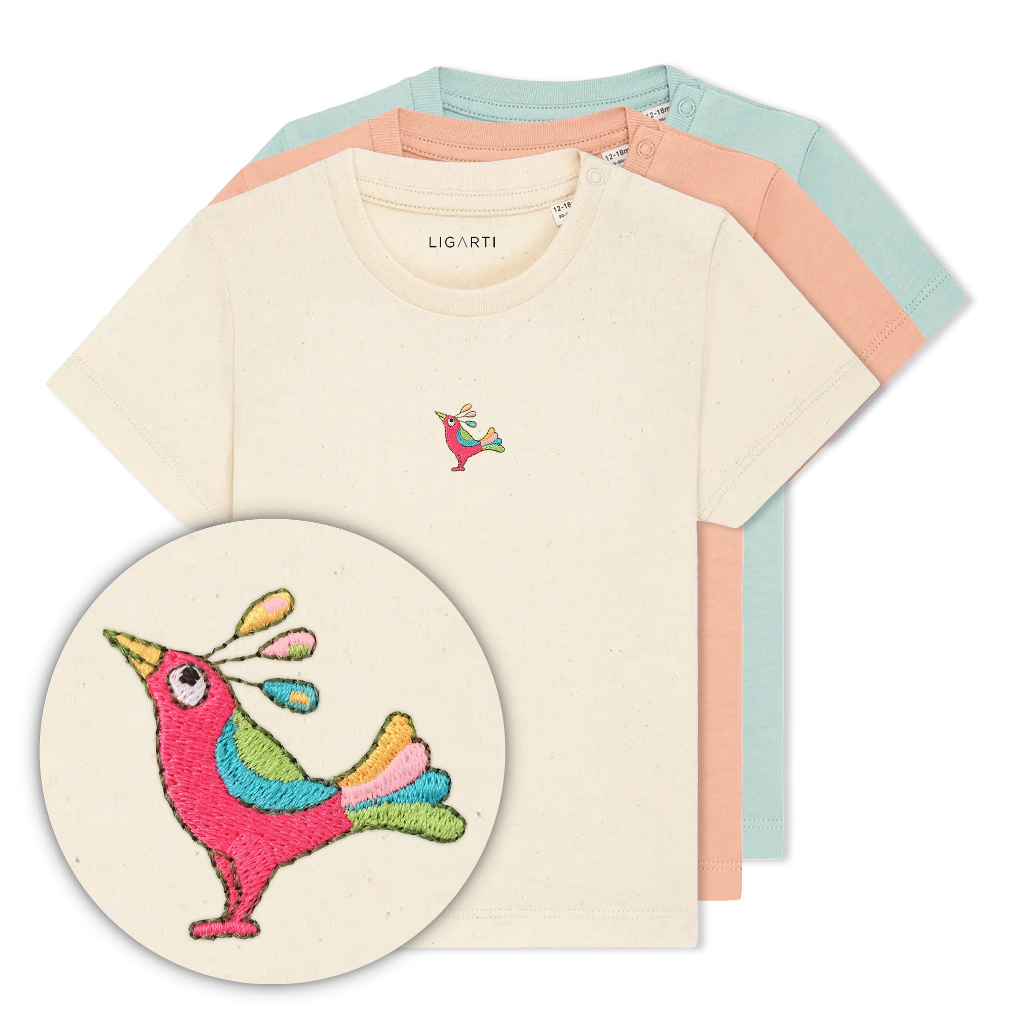 Babyshirt Patrischa der Paradiesvogel - alle Farben