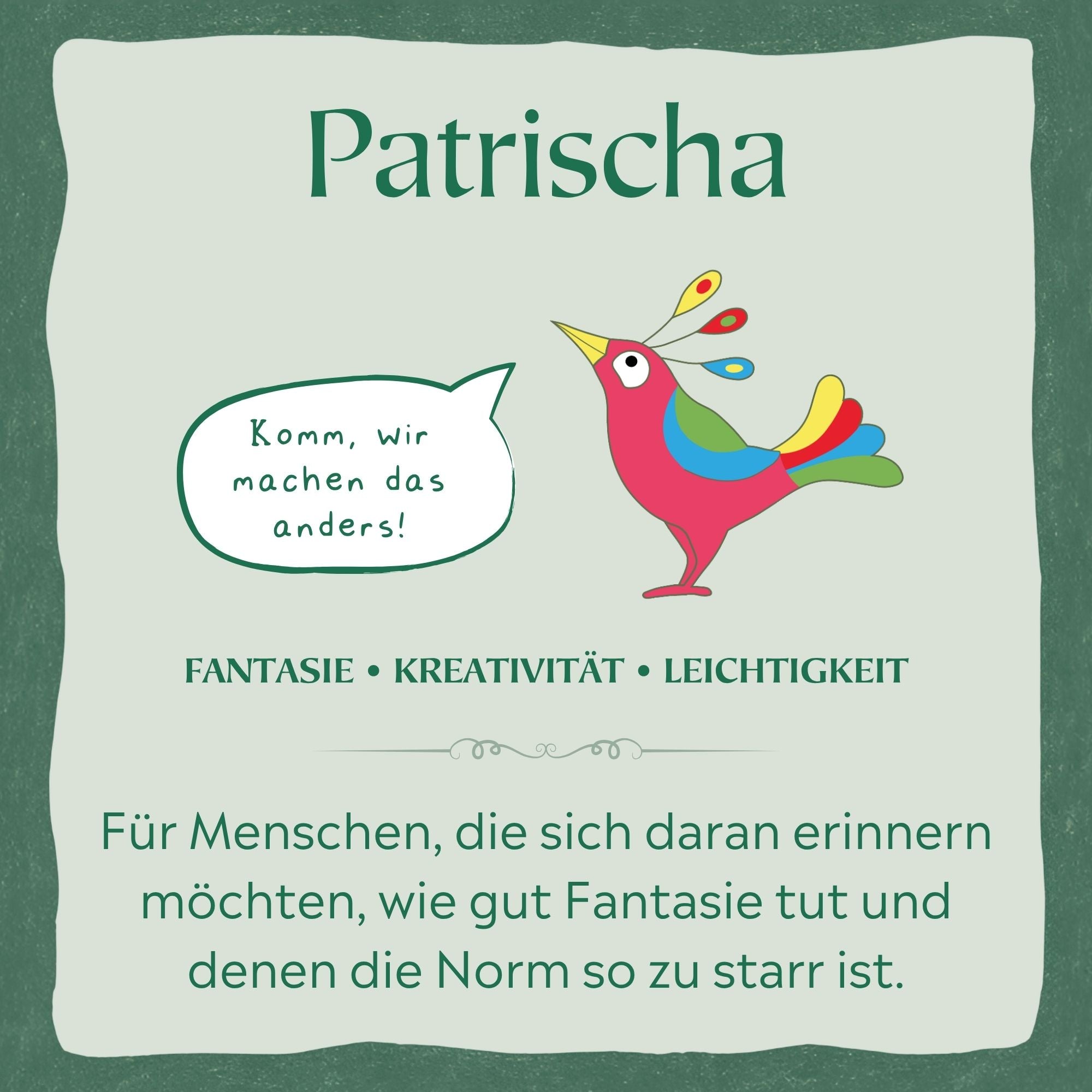 Bestickter Hoodie – Patrischa der Paradiesvogel
