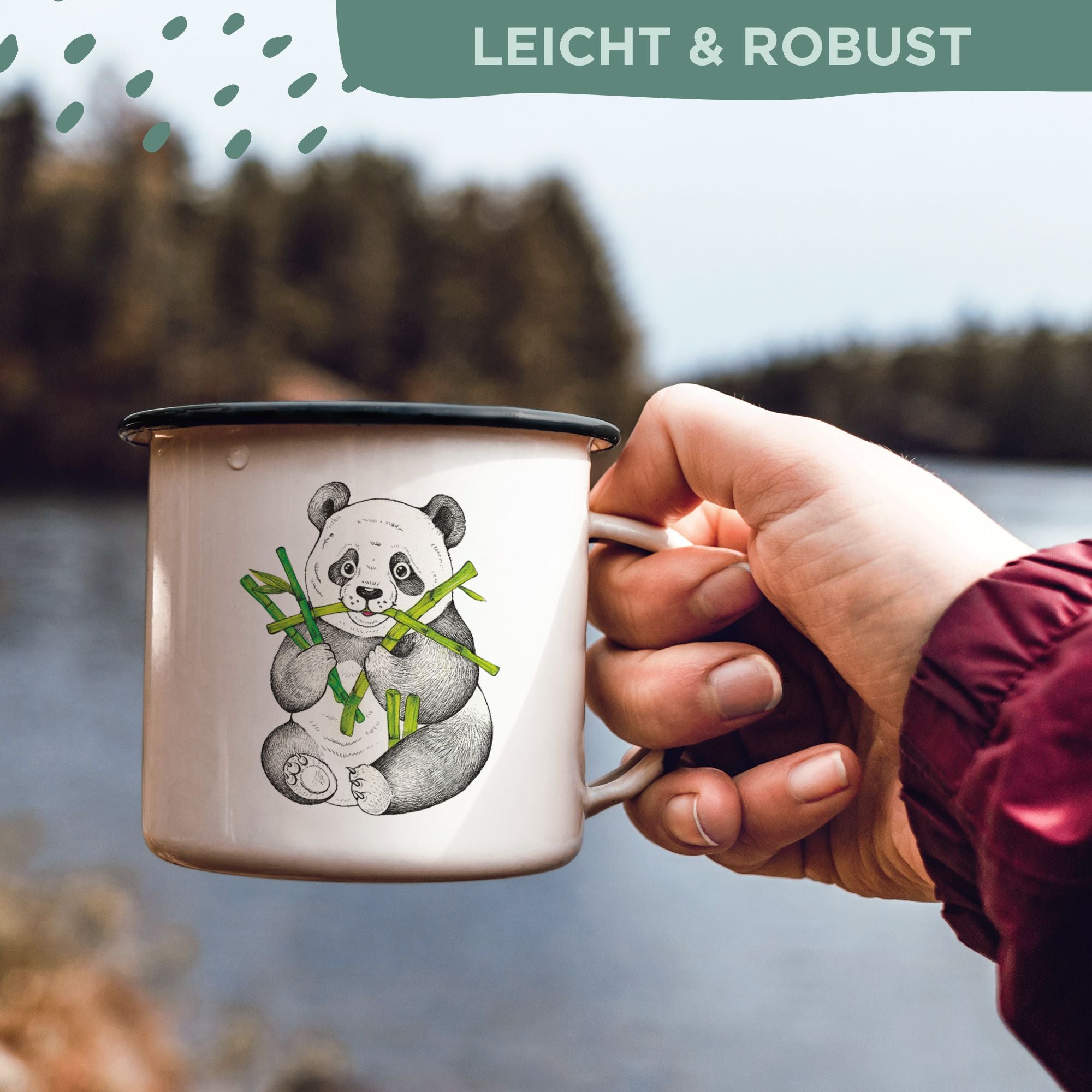 Emaille Tasse – Pedro