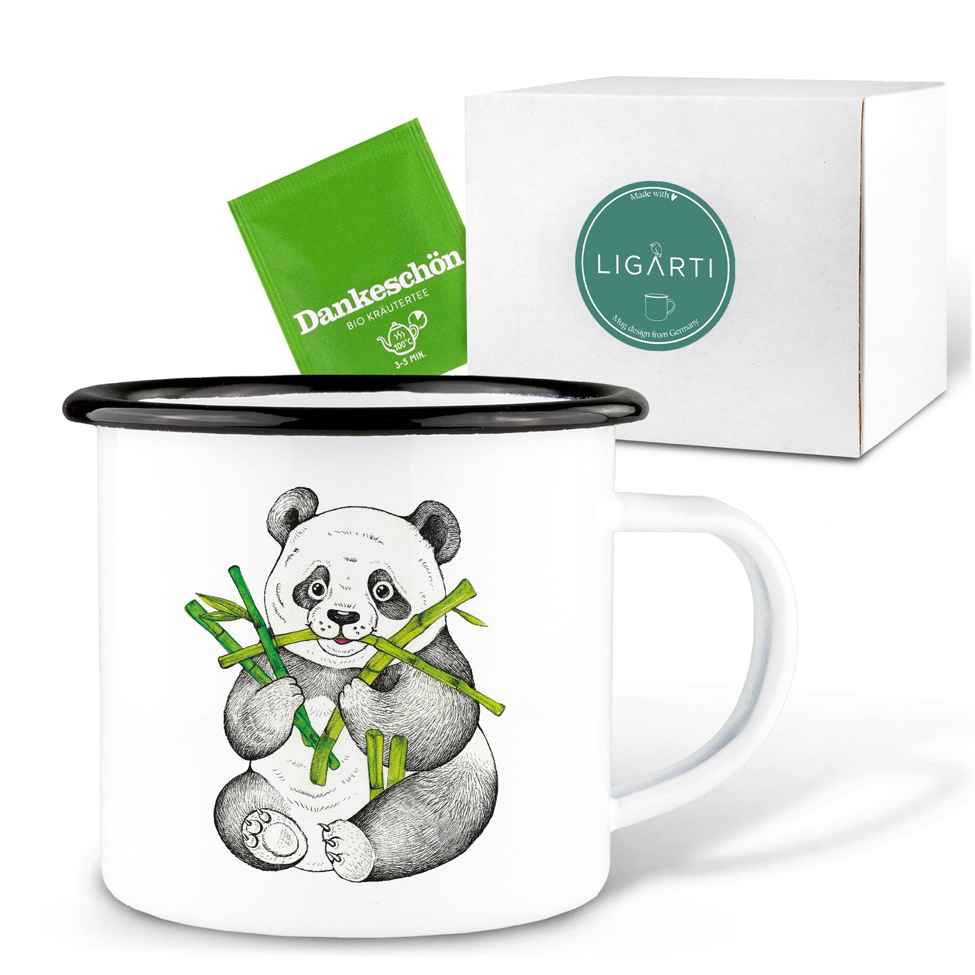 Emaille Tasse – Pedro