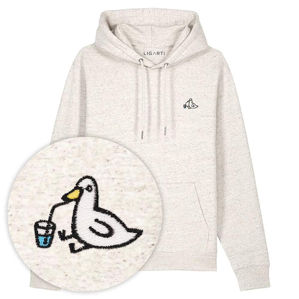 Bestickter Hoodie – Piet die Ente