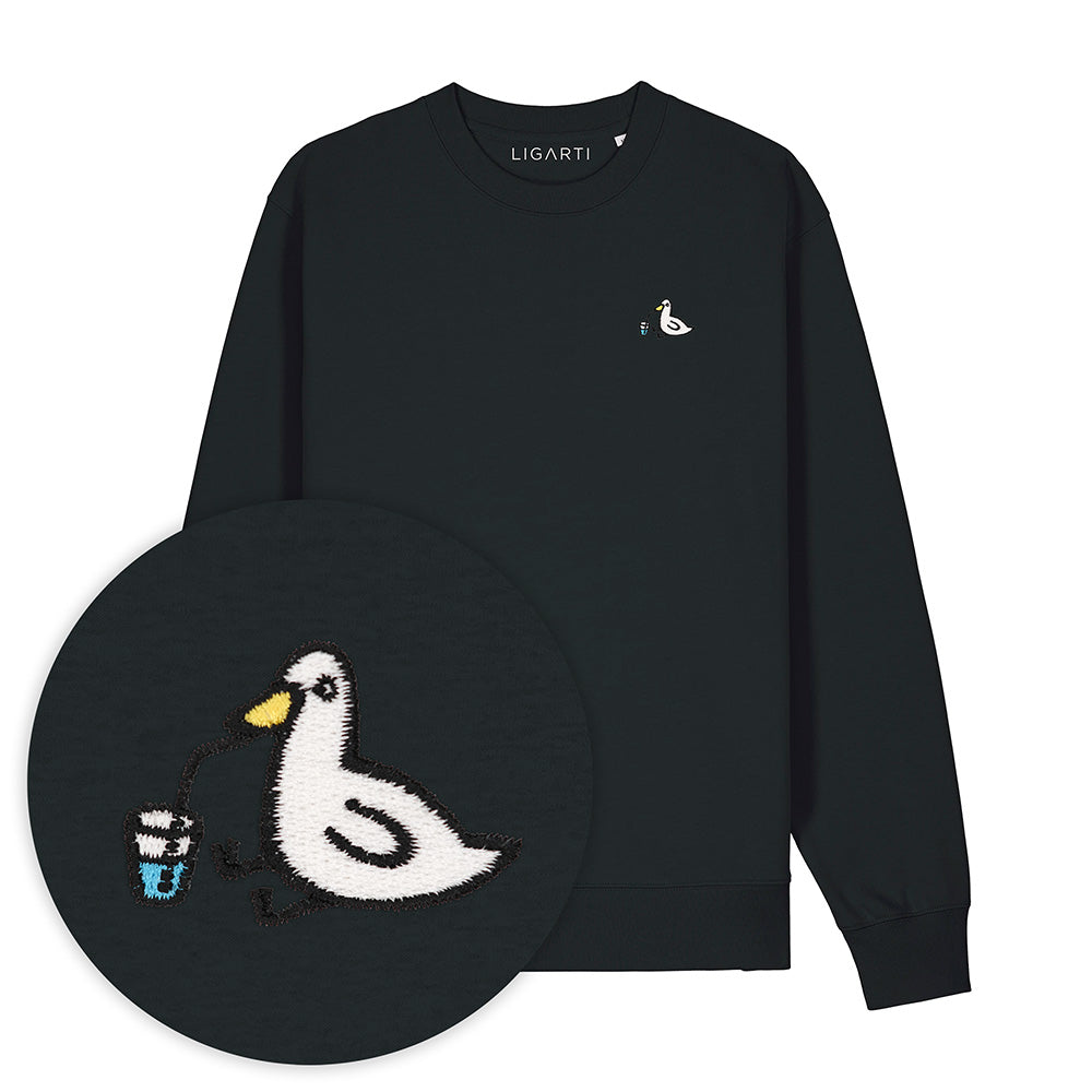 Embroidered Sweater – Piet the Duck