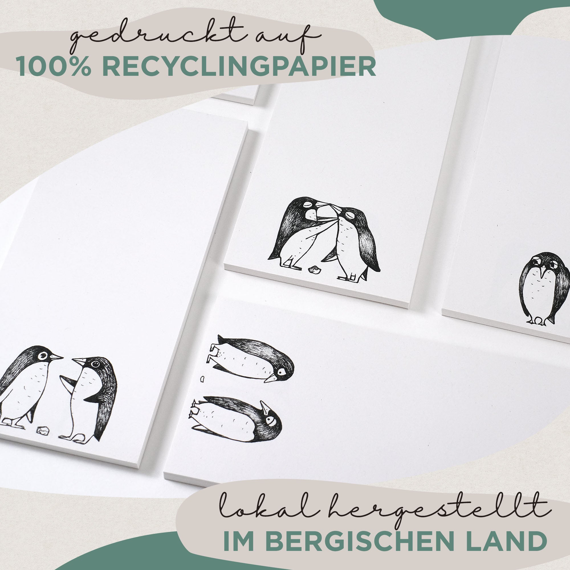 Notizblock – Pinguin Love Story Quintett