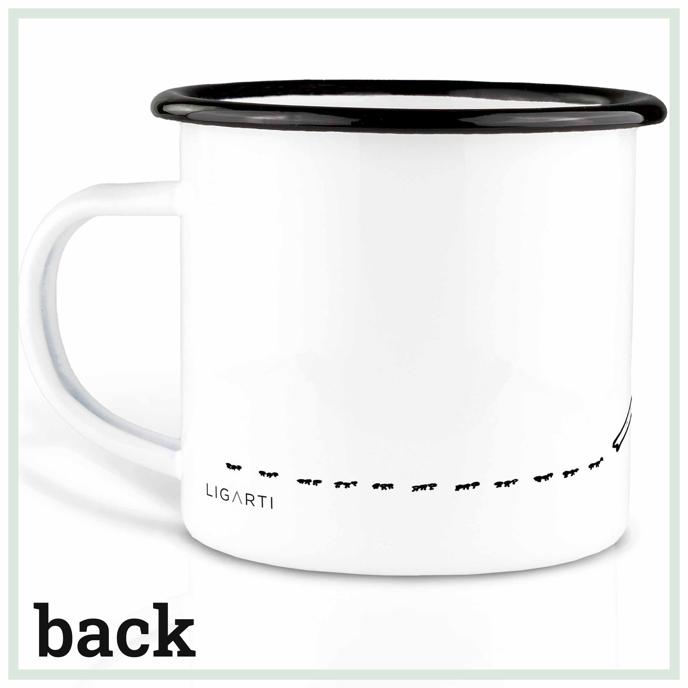 Emaille Tasse – Schleckbert