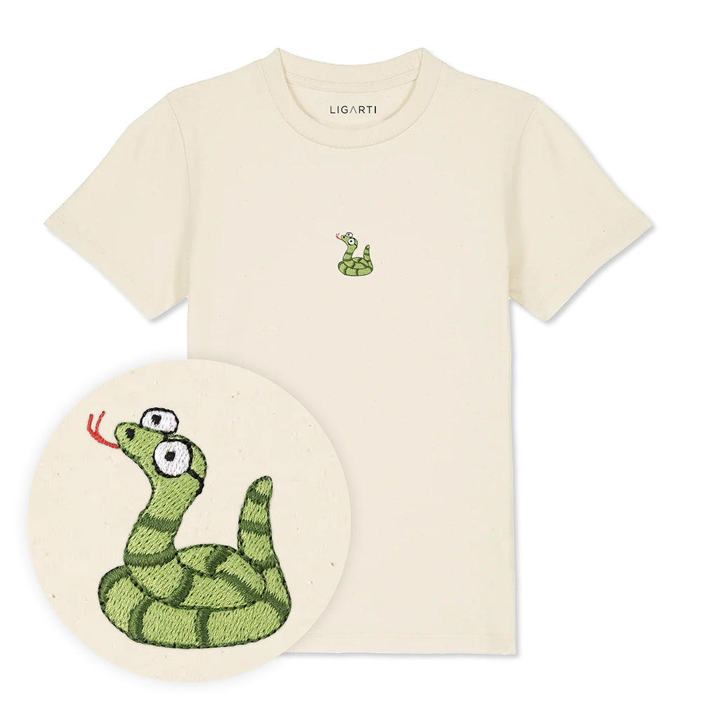 Kindershirt Schorsch die Schlange - Sand