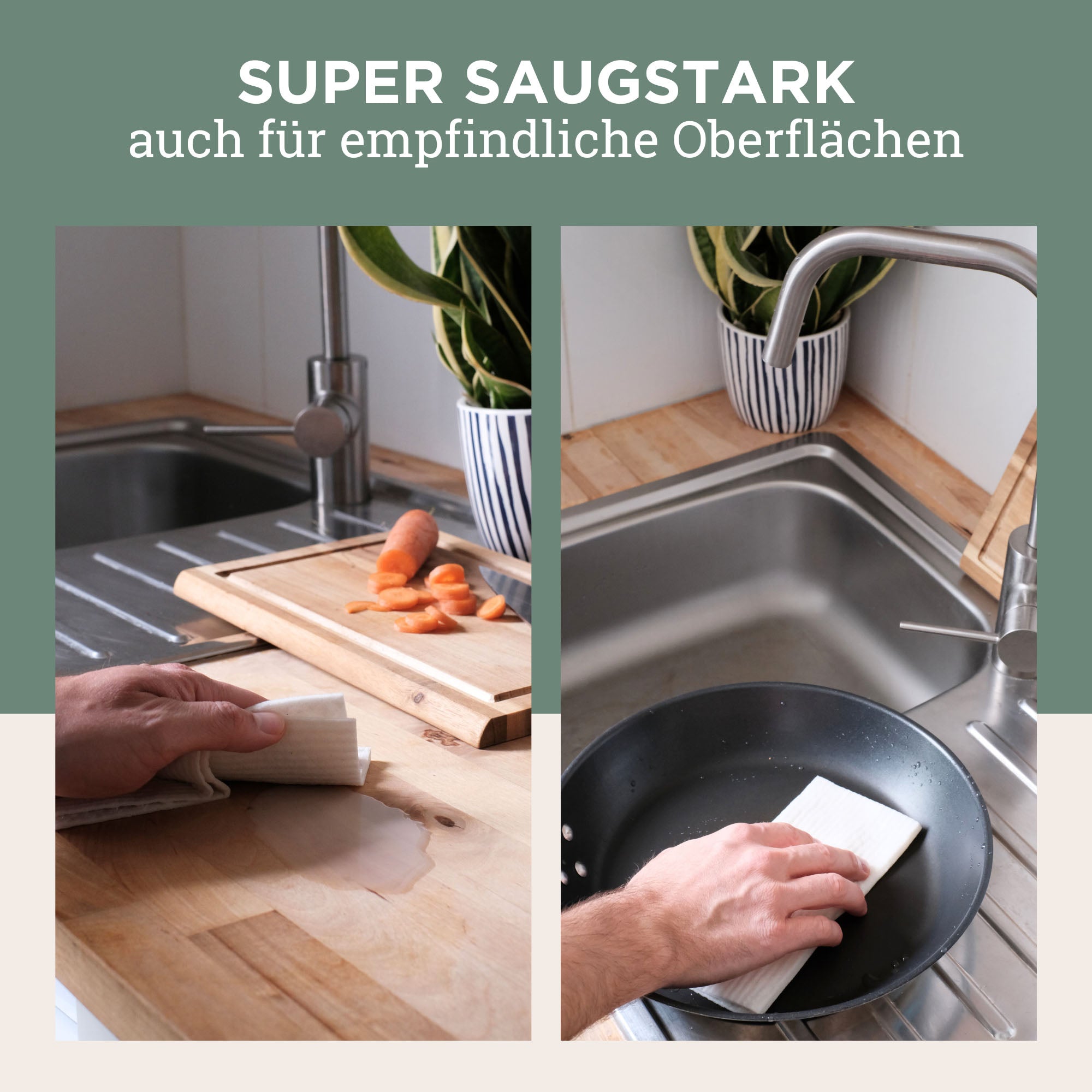 Sponge cloth set of 3 - underwater