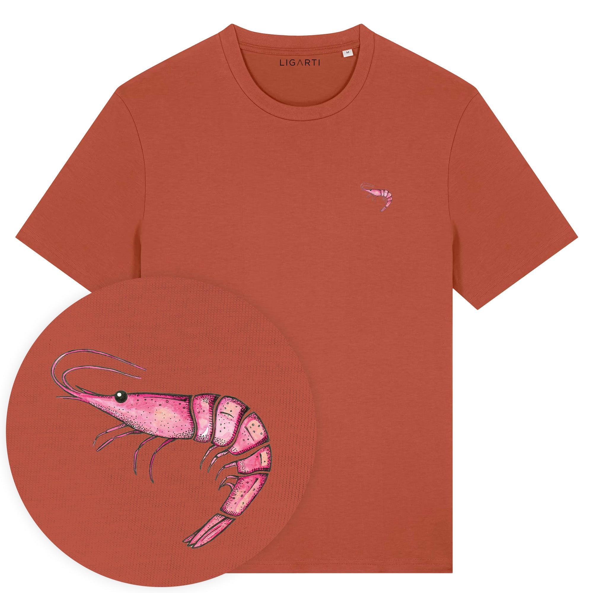 T-Shirt Shrimp - Terracotta
