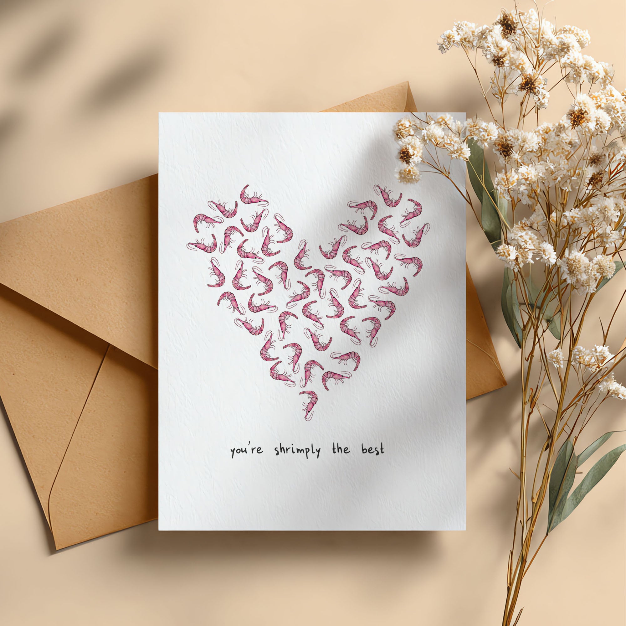 Klappkarte – Shrimply The Best