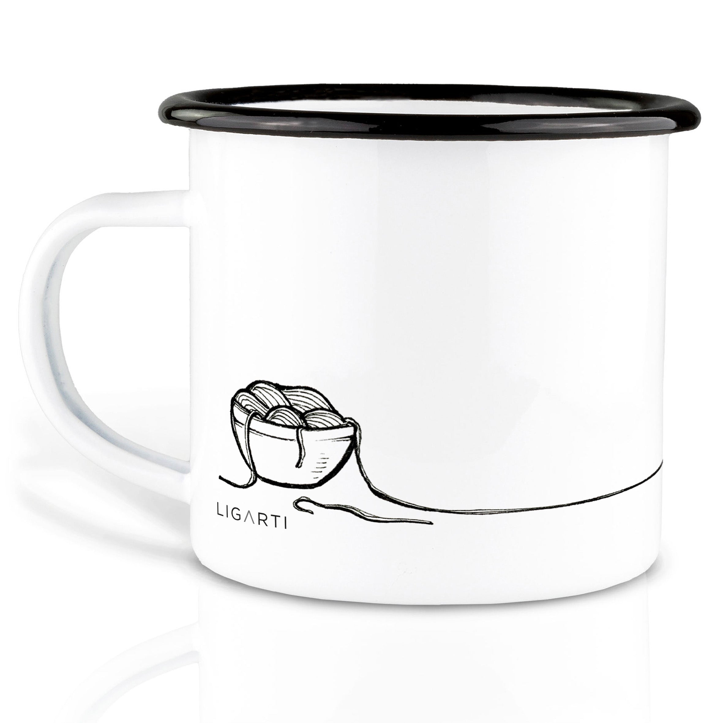 Emaille Tasse – Spacatti