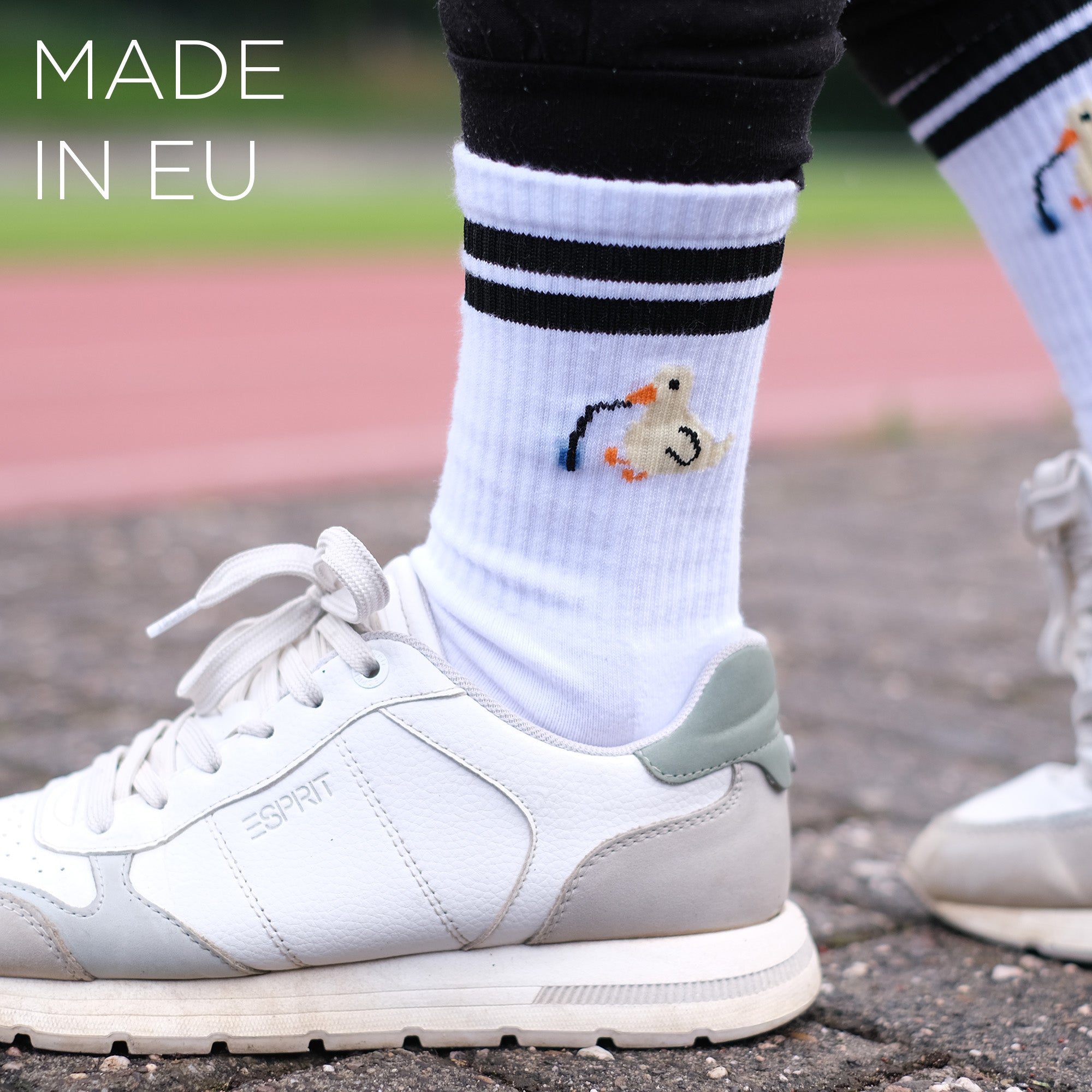 Sportsocken – Piet die Ente