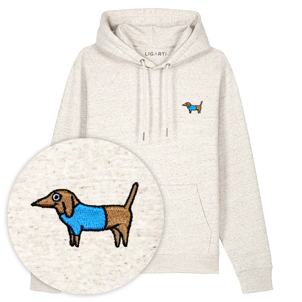Bestickter Hoodie – Steffen der Dackel