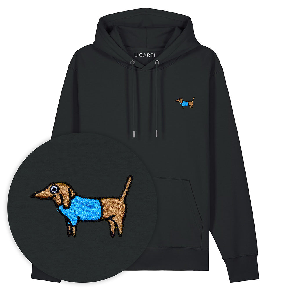 Bestickter Hoodie – Steffen der Dackel