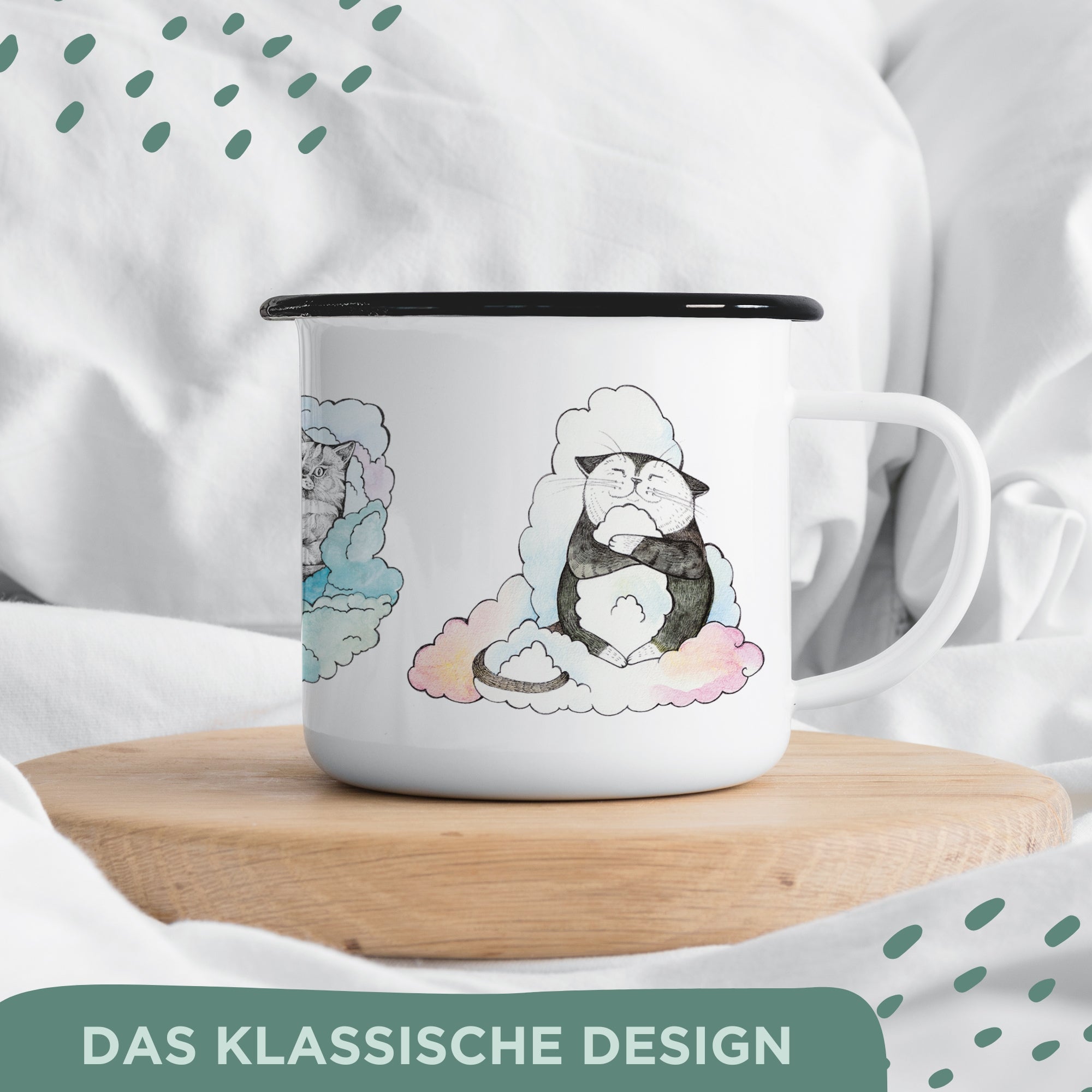 Emaille Tasse – Tommi & Friends