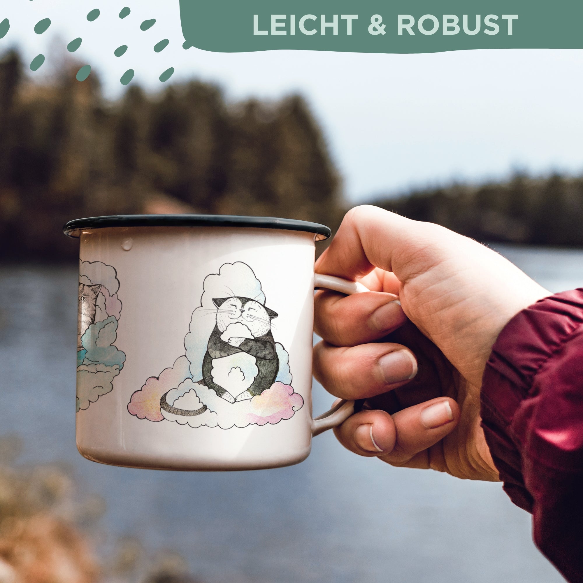 Emaille Tasse – Tommi & Friends