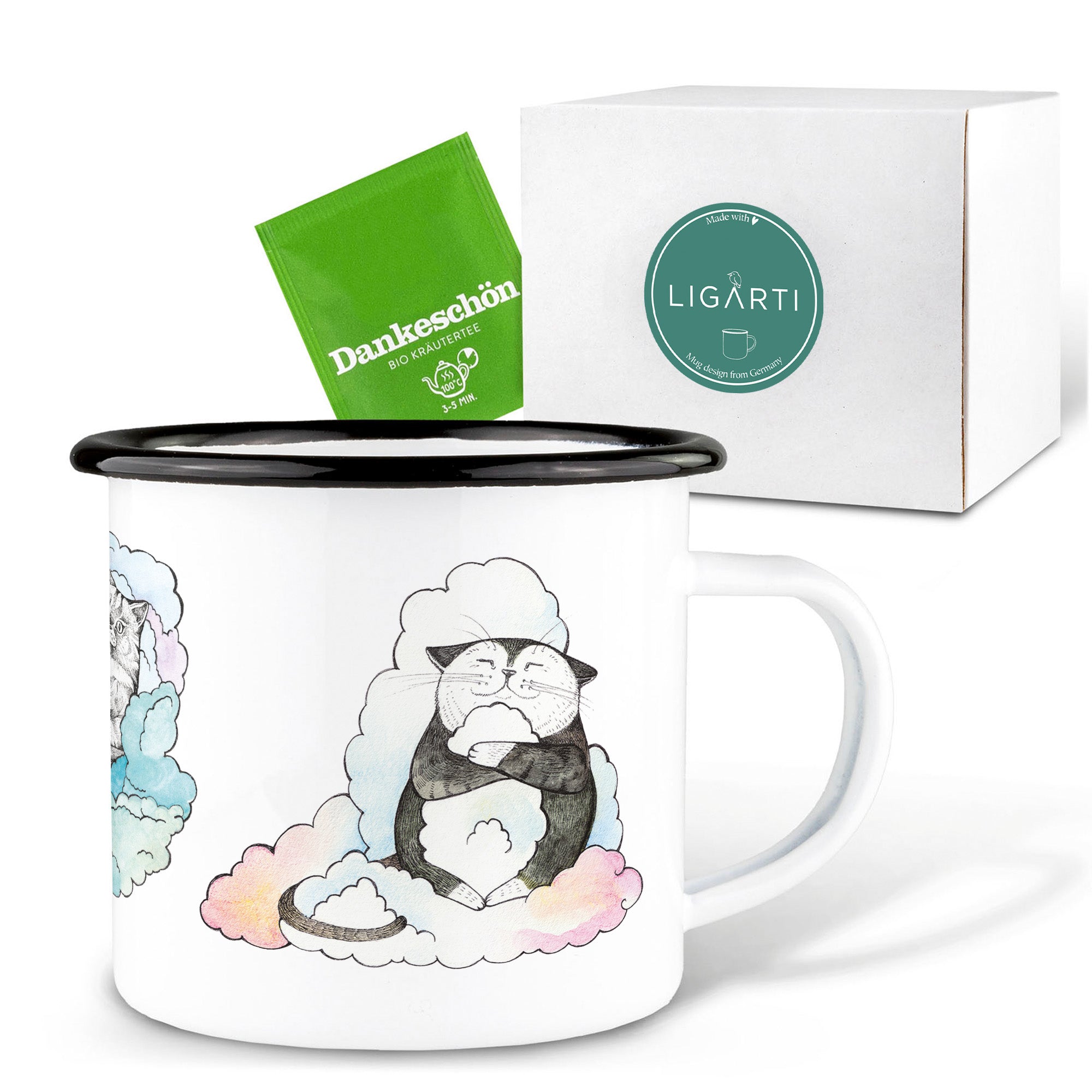Emaille Tasse – Tommi & Friends