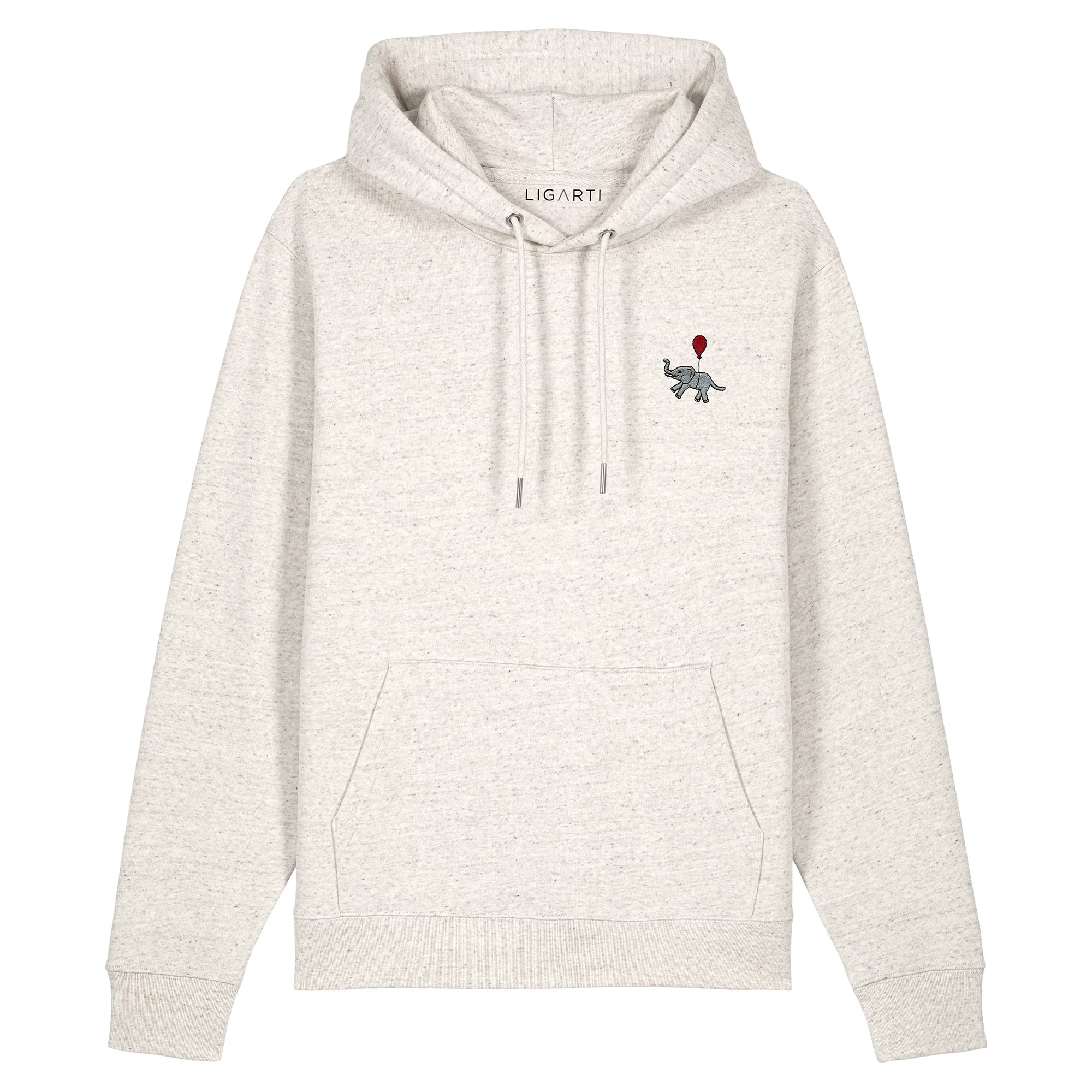 Bestickter Hoodie – Tuffi der Elefant