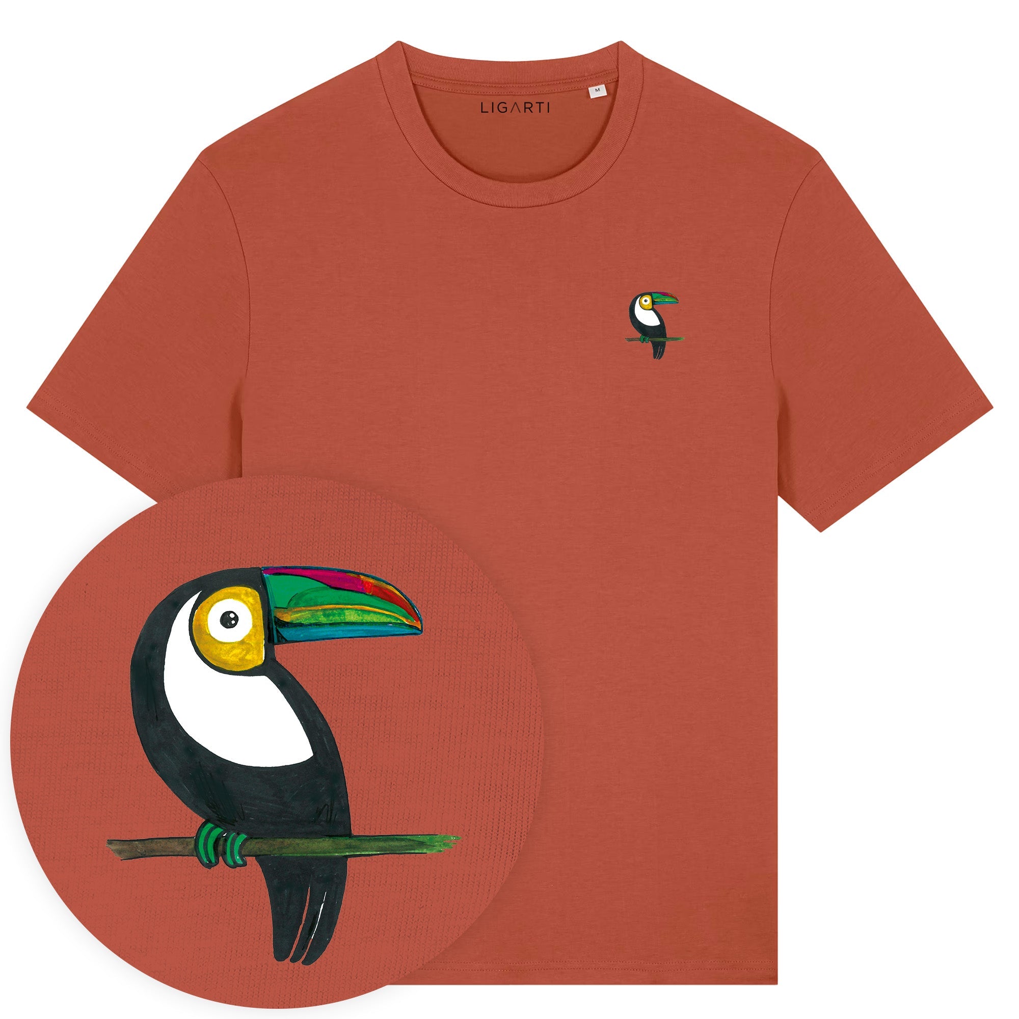 T-Shirt Tukan - Terracotta