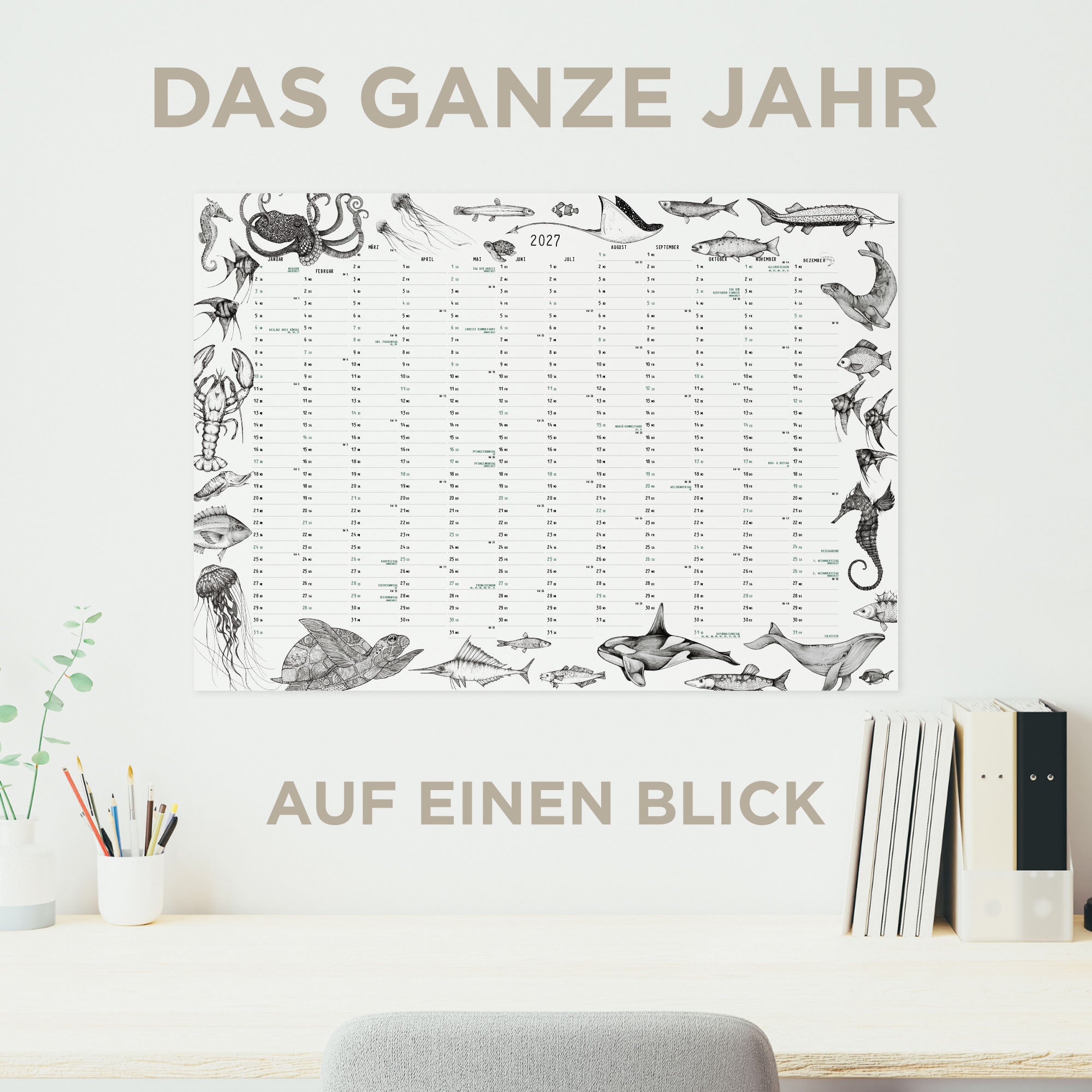 Wandkalender 2027 – Unterwasser