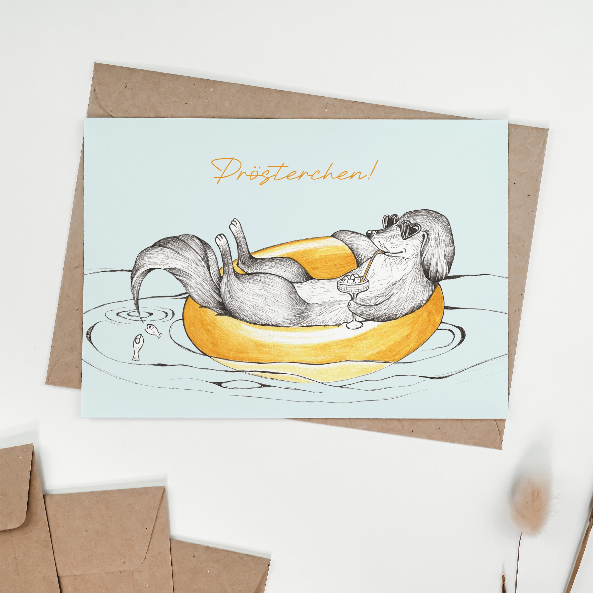 Klappkarte – Urlaubshund