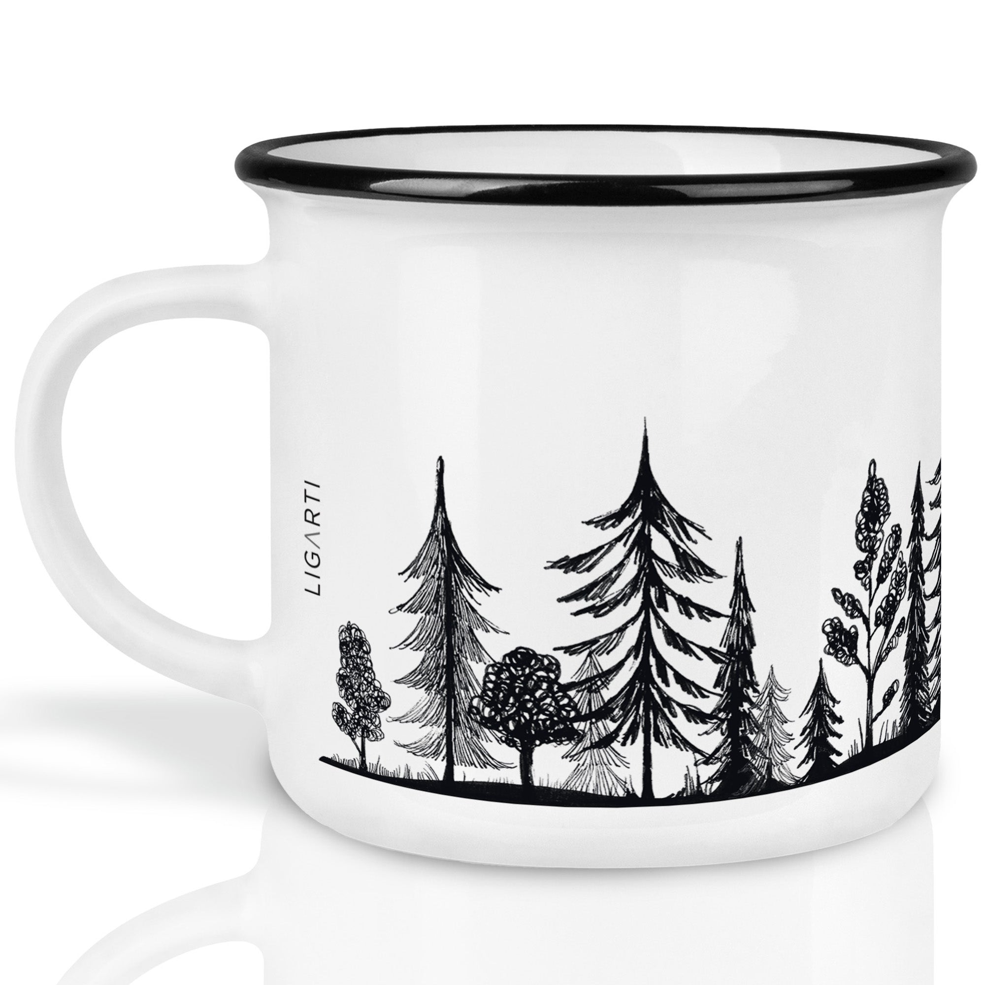 Keramiktasse – Wald