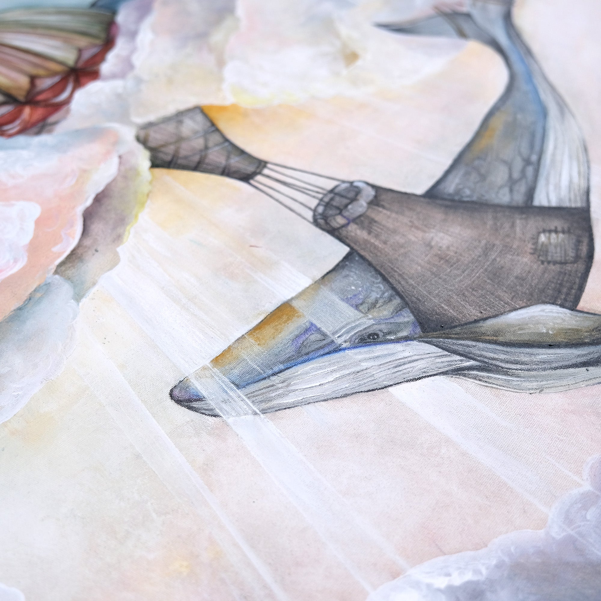 Original – Dream Whale – 80 x 60 cm 