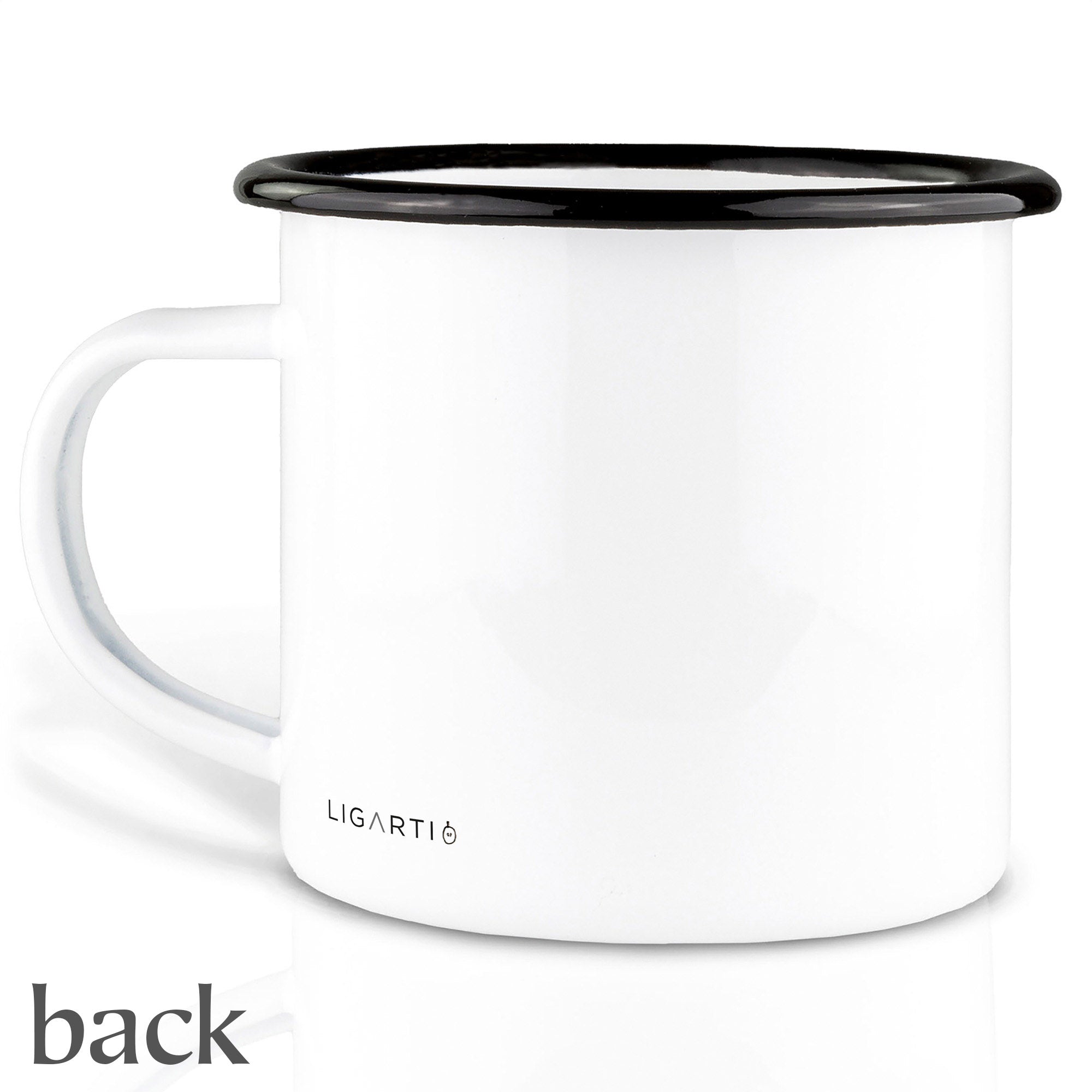 Emaille Tasse – Weintrauben