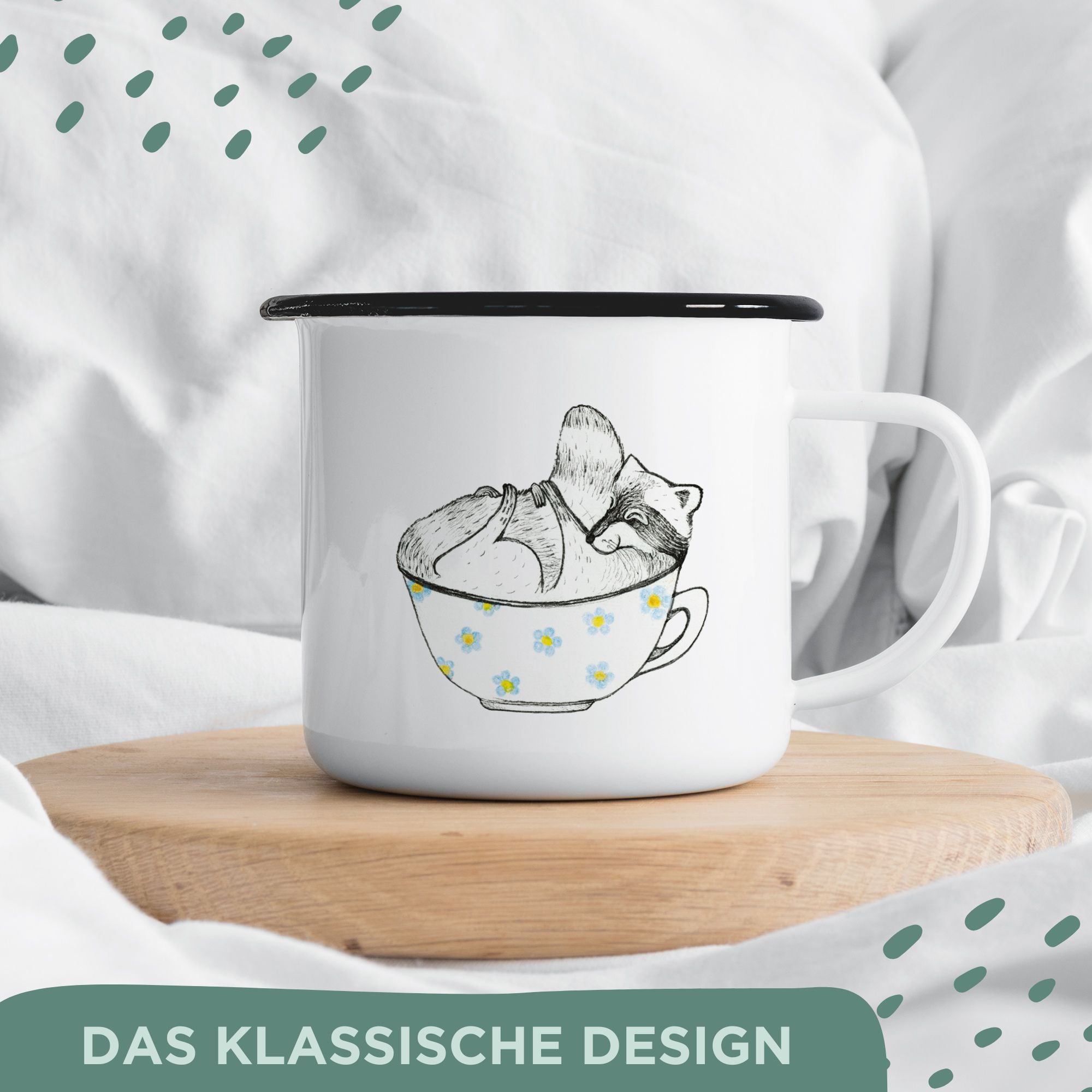Emaille Tasse – Wildbärentee