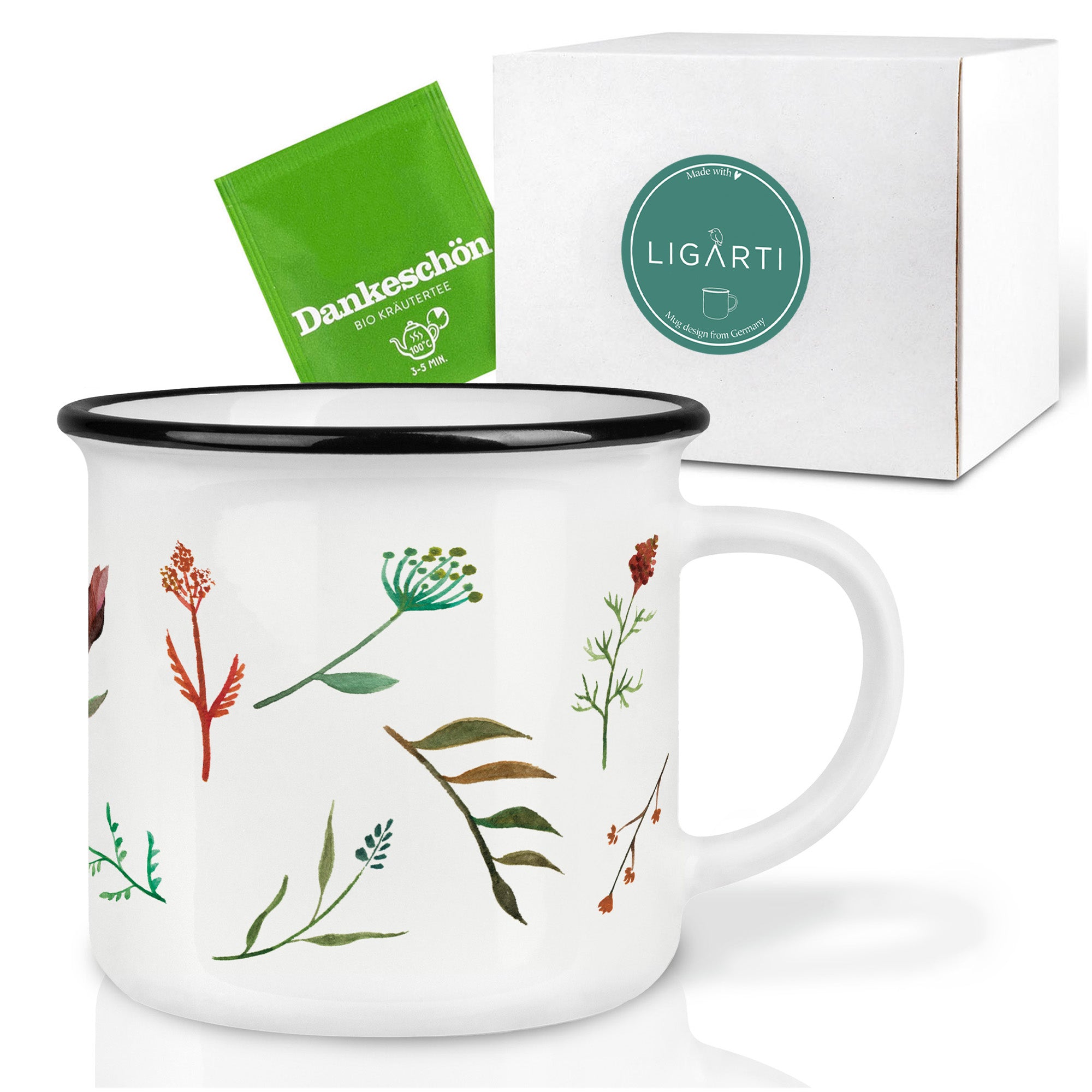 Keramiktasse – Wildblumendurcheinander