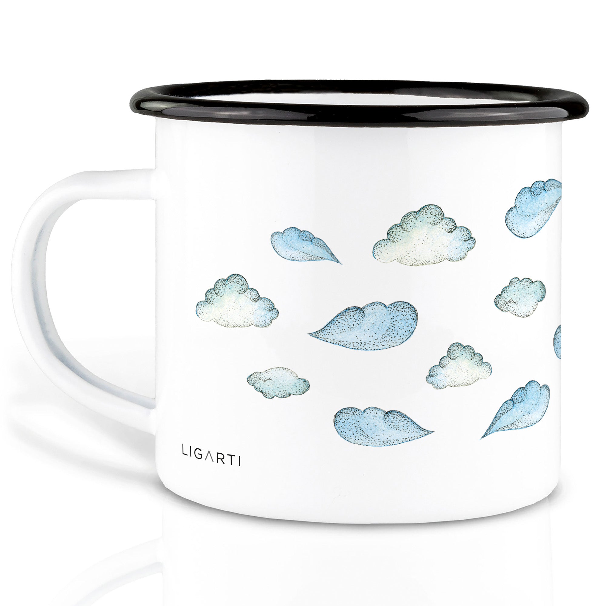 Emaille Tasse – Wolkendrache