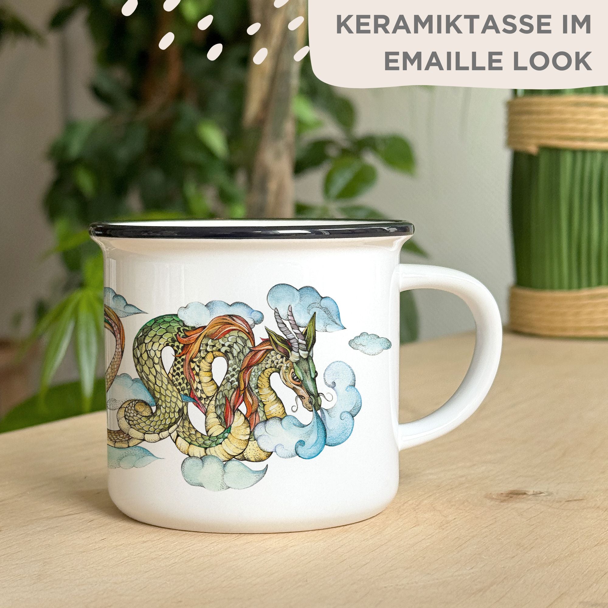 Keramiktasse – Wolkendrache