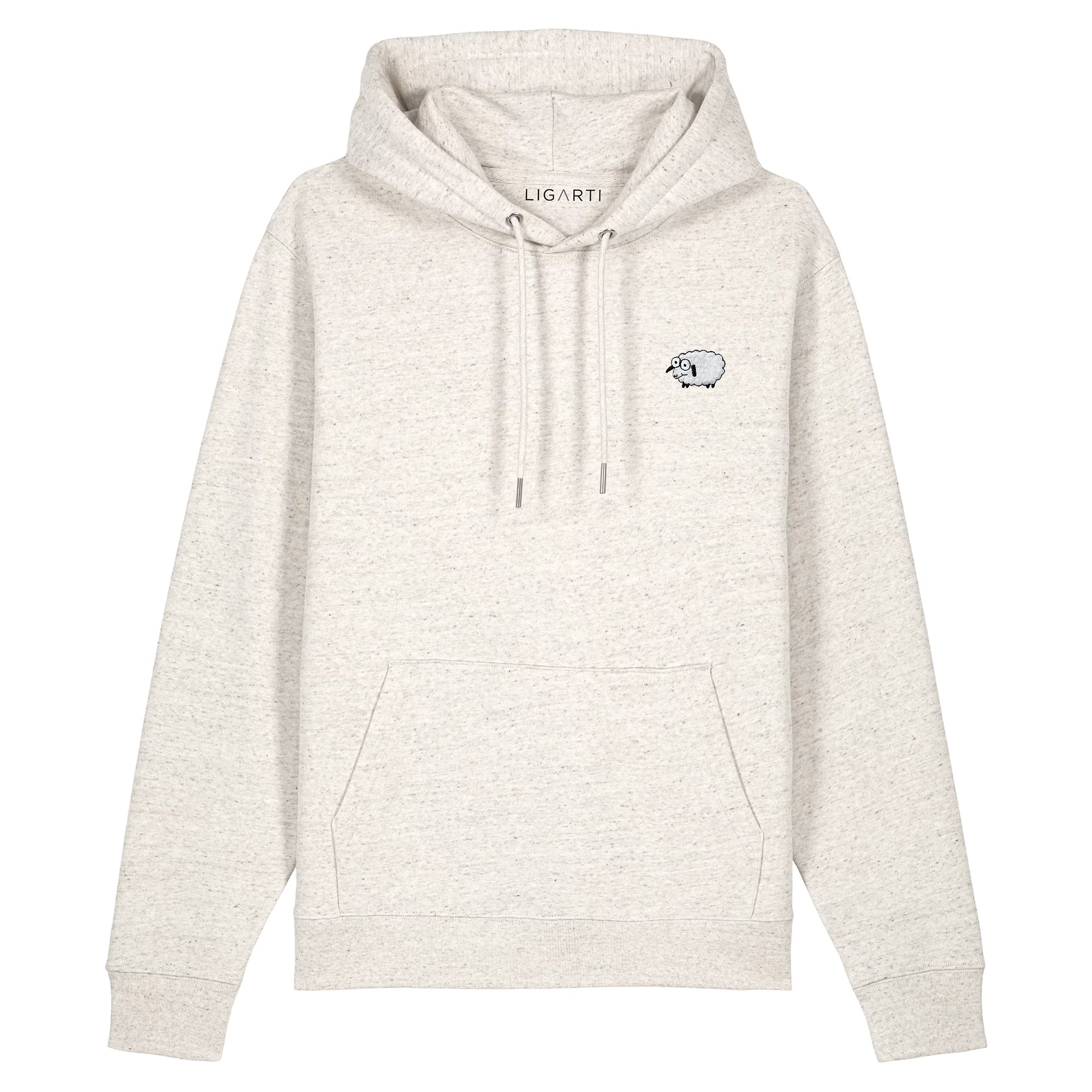 Bestickter Hoodie – Wollke das Schaf