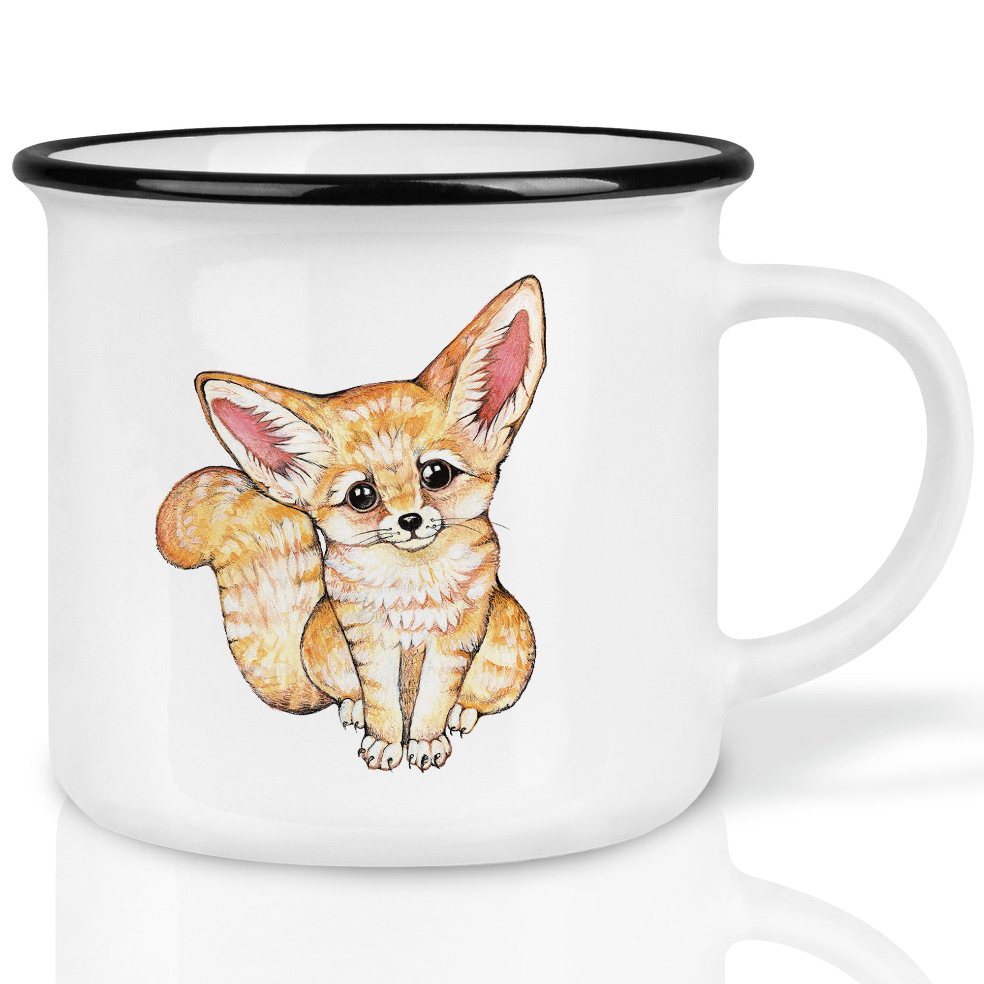 Keramiktasse – Wüstenfuchs